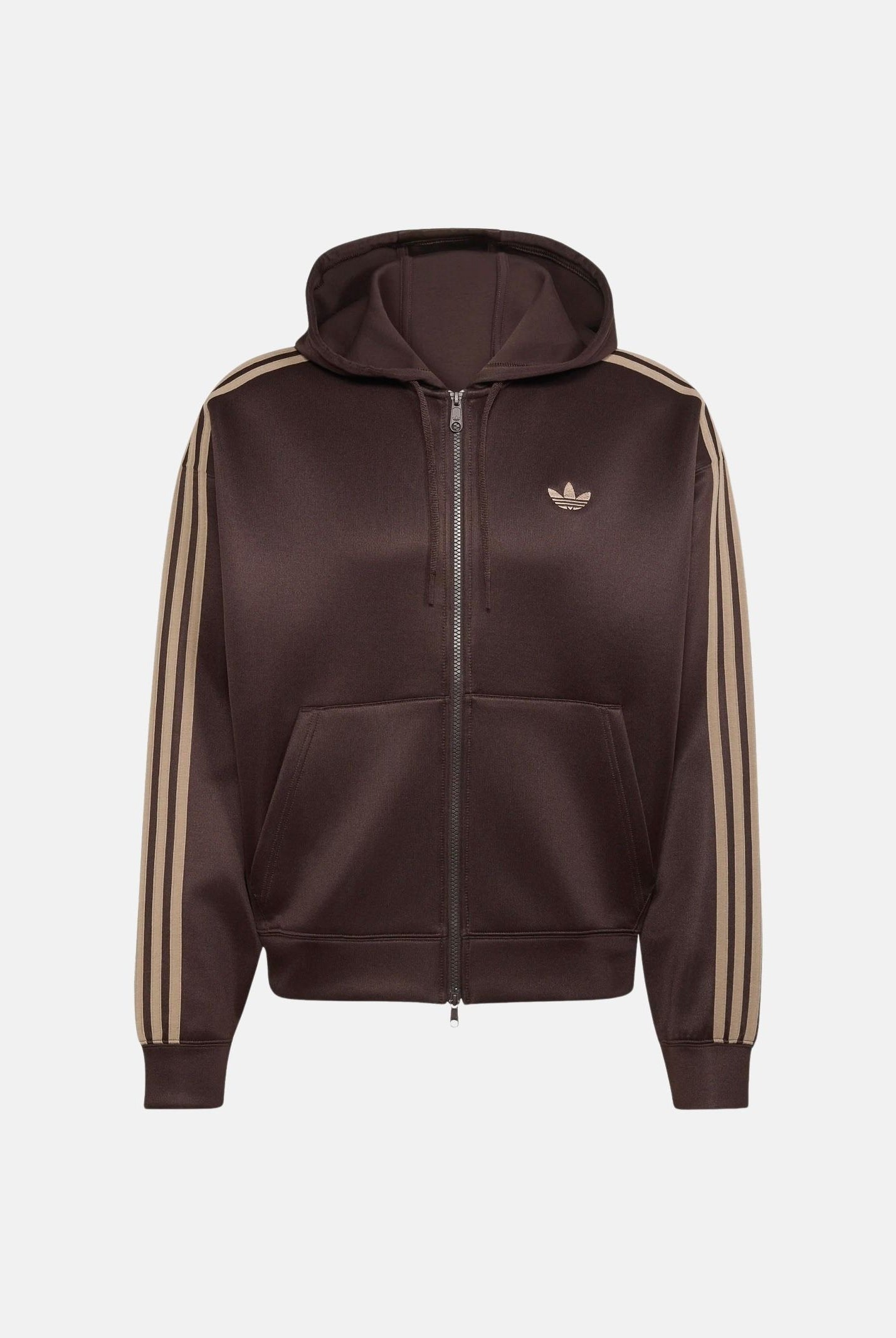 ADIDAS ORIGINALS Felpa ADICOLOR SPACER OVERSIZED Aurora Coffee marrone da uomo con cappuccio KS7426 . ADIDAS ORIGINALS
