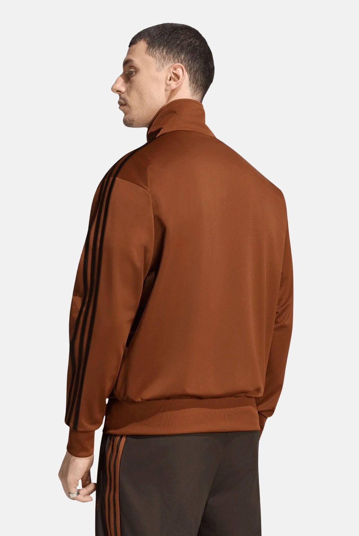 ADIDAS ORIGINALS Felpa con zip FIREBIRD TRACK JACKET Dusky Bronzo da uomo con iconiche 3-stripes KS7463 . ADIDAS ORIGINALS