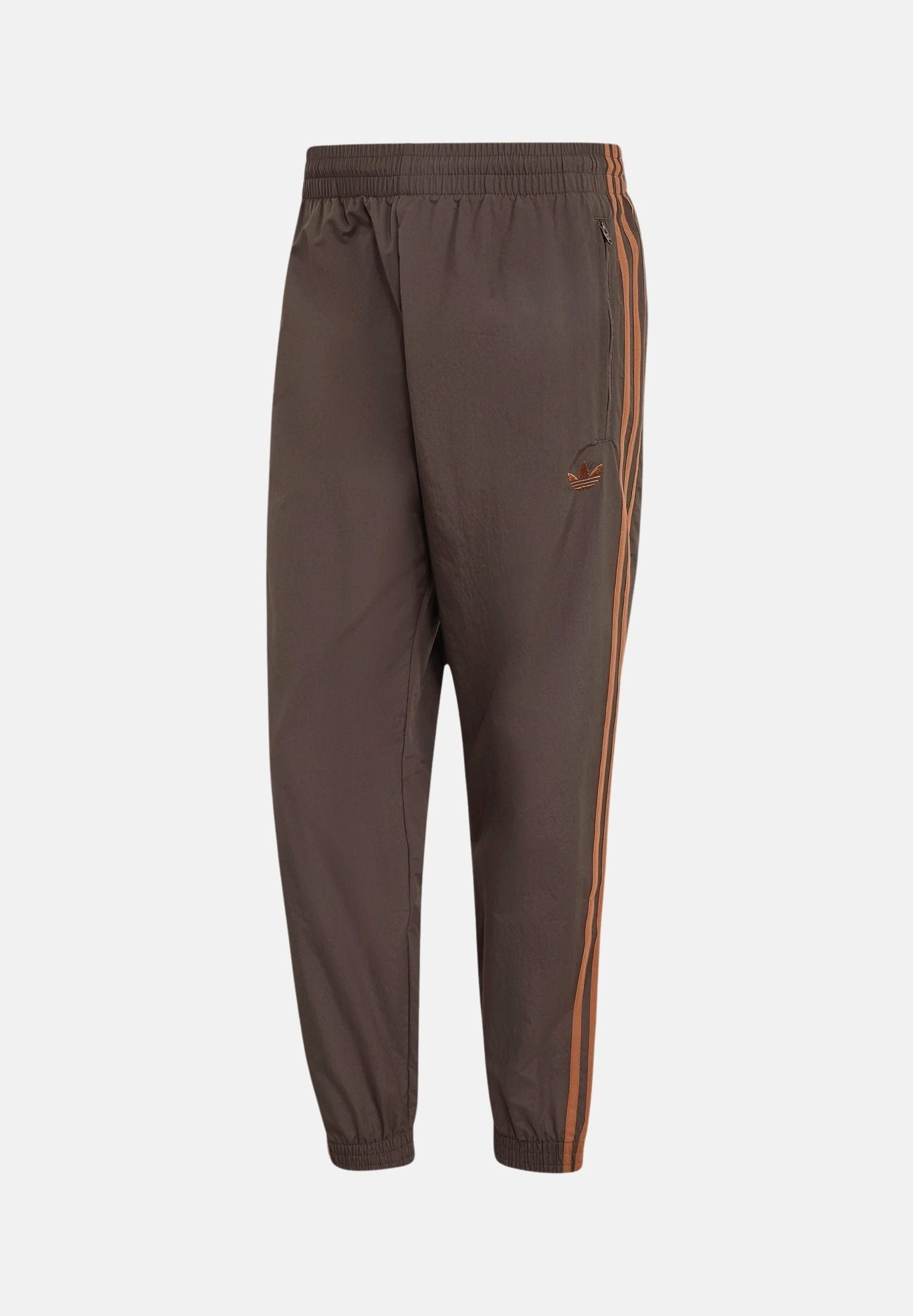 ADIDAS ORIGINALS Pantaloni FIREBIRD WOVEN Aurora Coffee-marrone da uomo con logo Trefoil ricamato. KS7499 . ADIDAS ORIGINALS