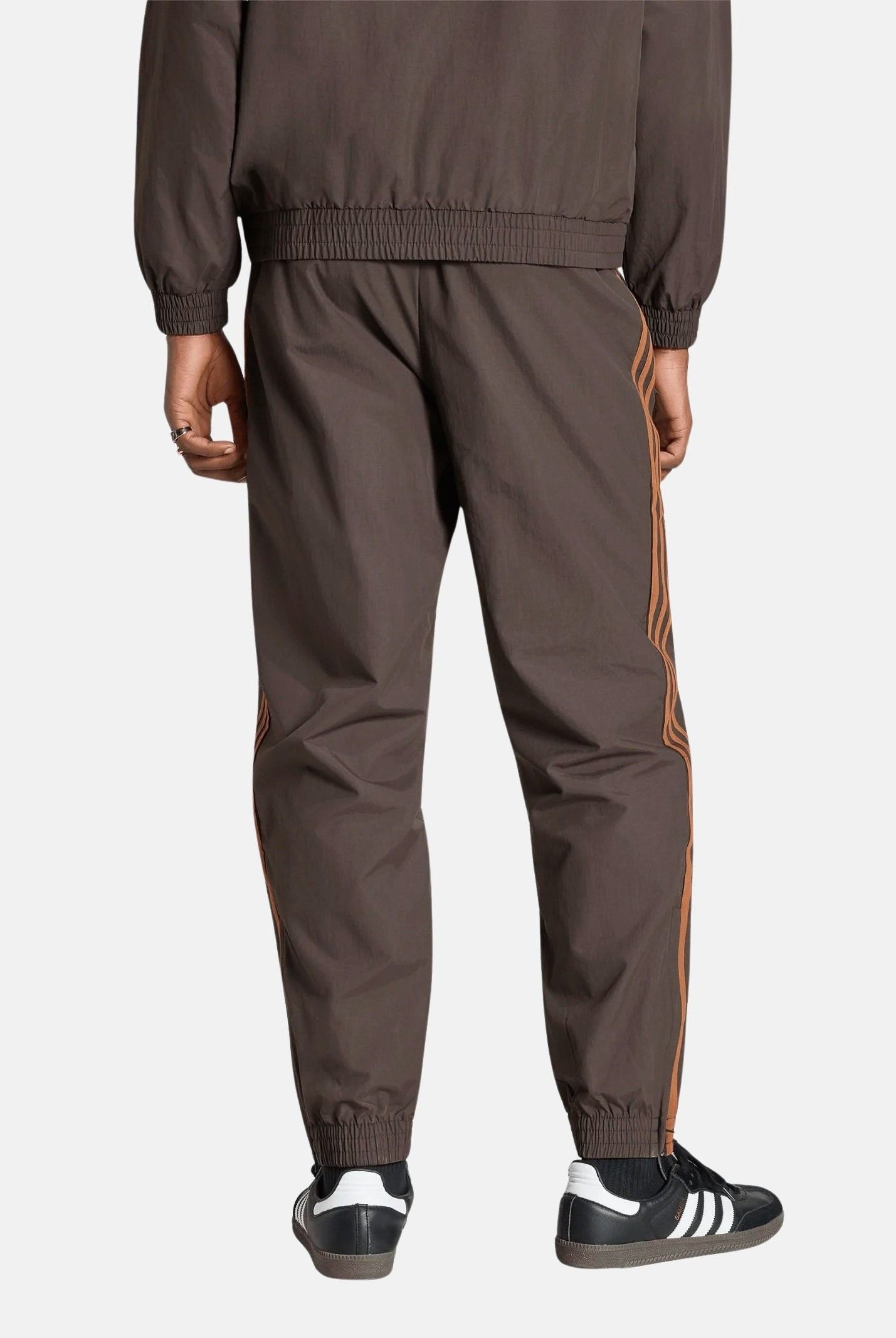 ADIDAS ORIGINALS Pantaloni FIREBIRD WOVEN Aurora Coffee-marrone da uomo con logo Trefoil ricamato. KS7499 . ADIDAS ORIGINALS