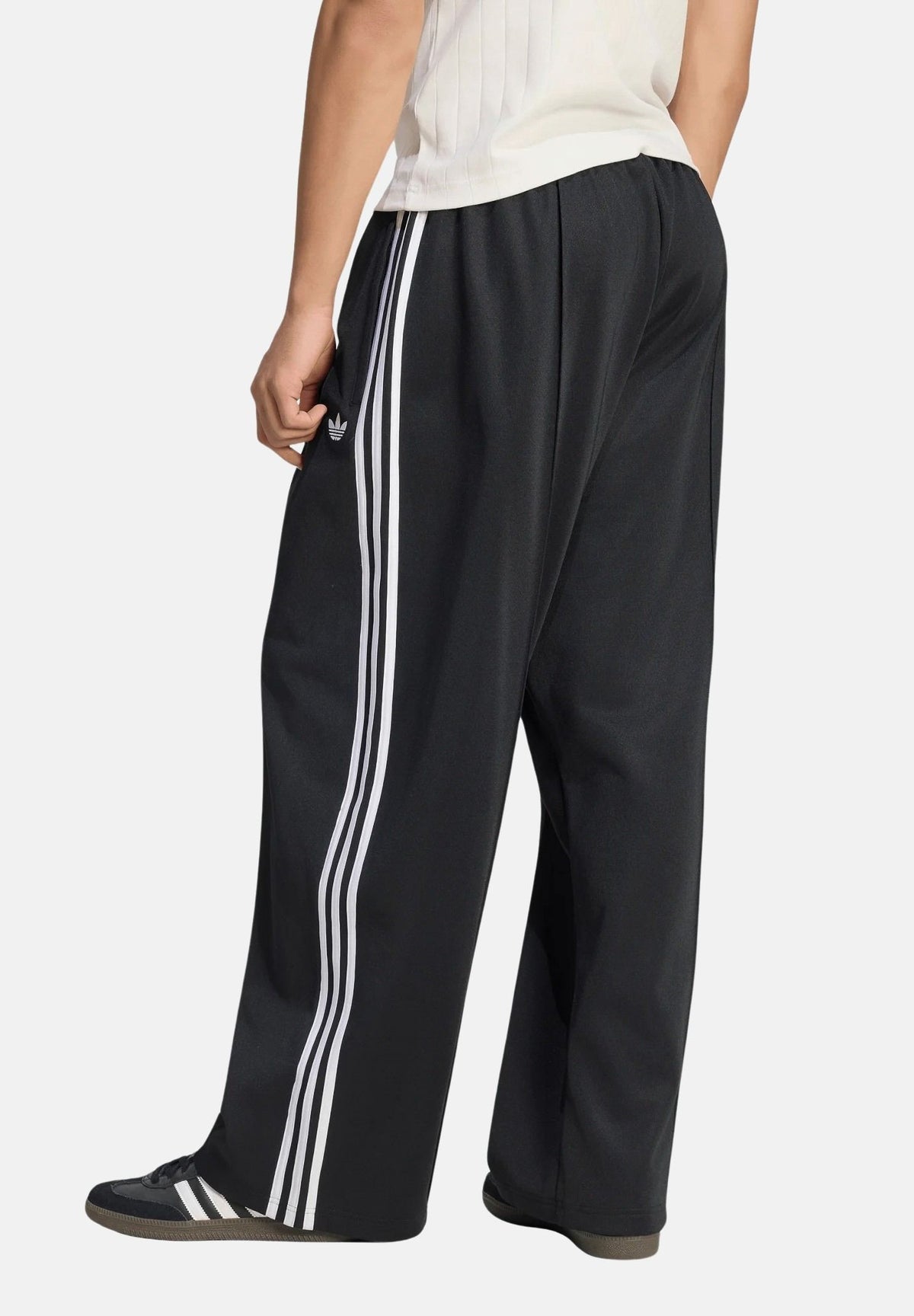 ADIDAS ORIGINALS Pantaloni OVERSIZE neri da uomo con 3-stripes iconiche KS7530 . ADIDAS ORIGINALS
