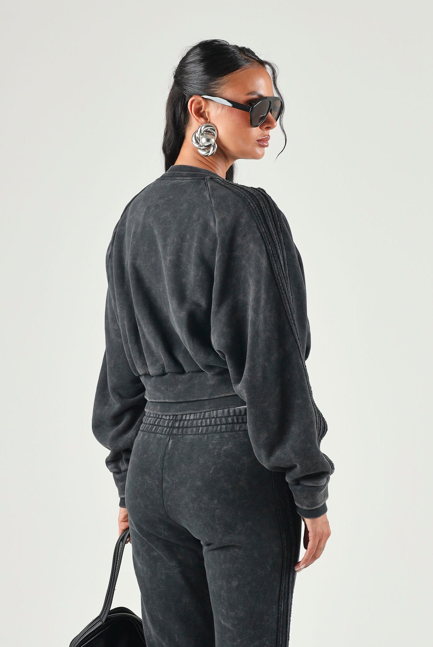 ADIDAS ORIGINALS Giacca SST DOUBLE LAYERED nero da donna con costruzione a doppio strato KS9141 . ADIDAS ORIGINALS
