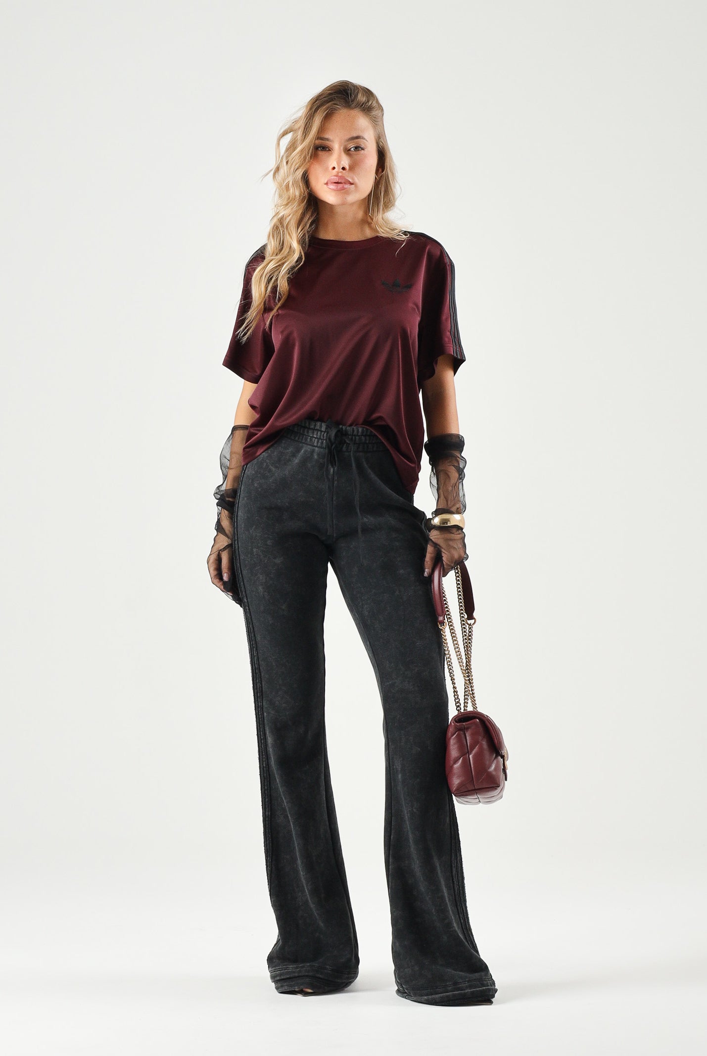 ADIDAS ORIGINALS Pantaloni SST BOOTCUT PANT neri da donna<BR/> KS9168 . ADIDAS ORIGINALS
