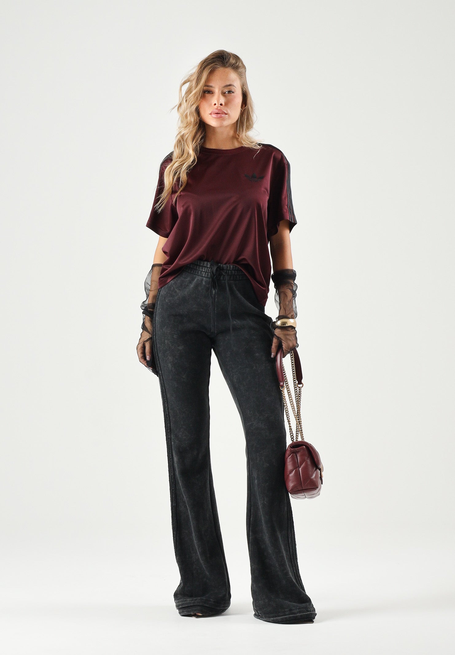 ADIDAS ORIGINALS Pantaloni SST BOOTCUT PANT neri da donna<BR/> KS9168 . ADIDAS ORIGINALS