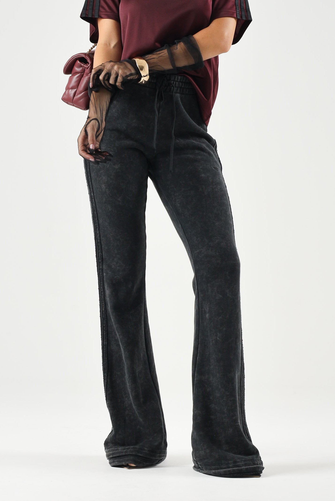 ADIDAS ORIGINALS Pantaloni SST BOOTCUT PANT neri da donna<BR/> KS9168 . ADIDAS ORIGINALS