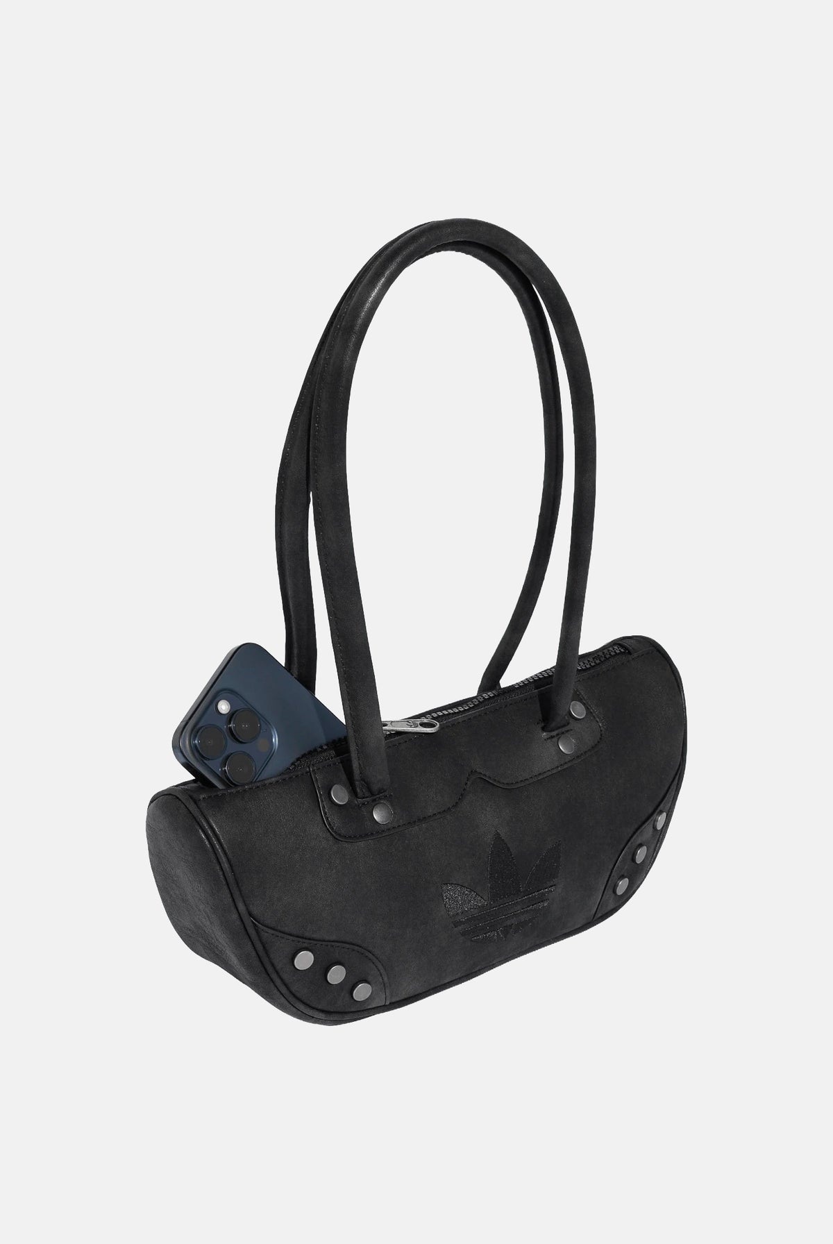 ADIDAS ORIGINALS Borsa BOWLING BAG STUDS nero per uomo e donna con borchie metalliche laterali KS9292 . ADIDAS ORIGINALS