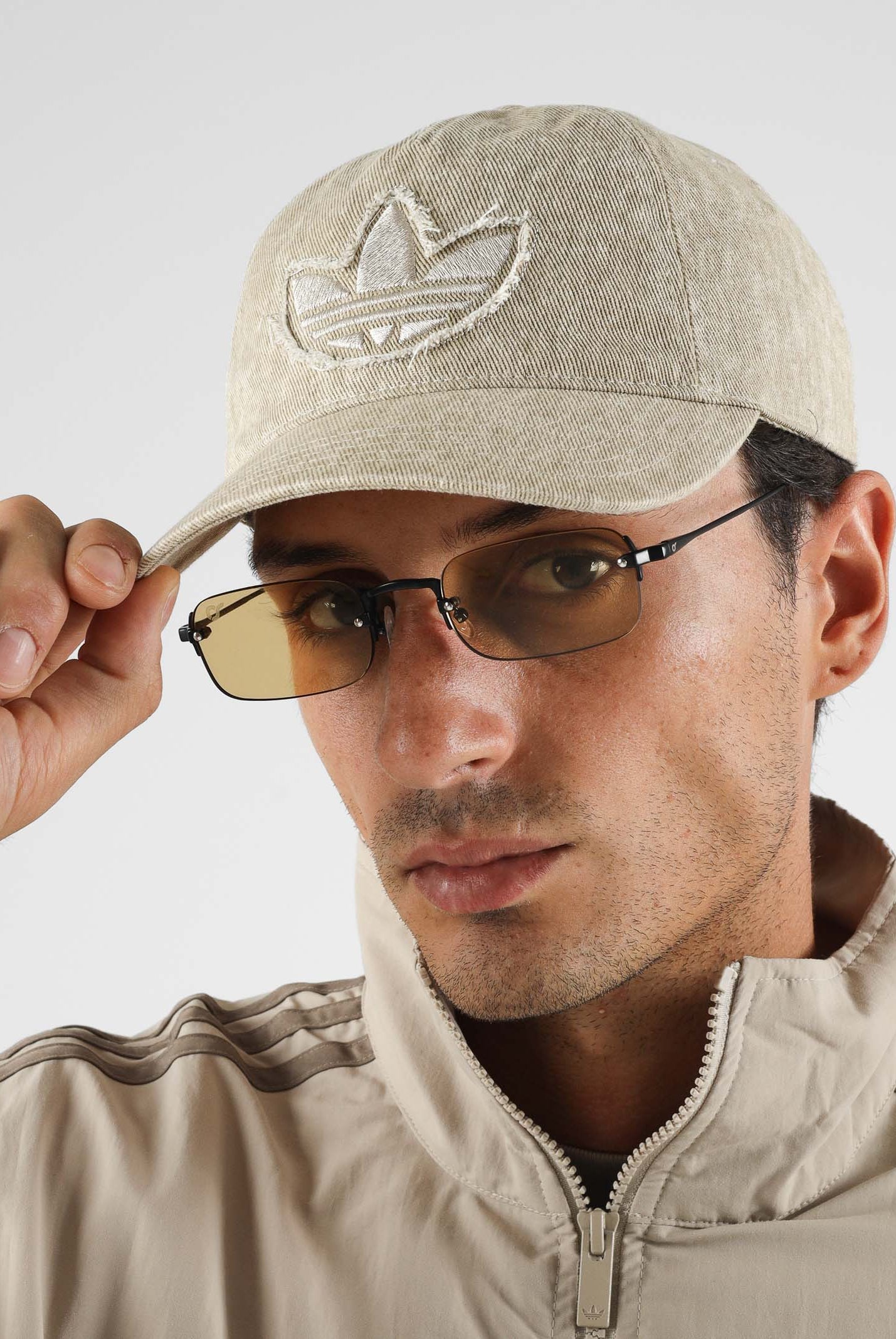 ADIDAS ORIGINALS cappellino Washed Denim Cap Khaki Three beige kaki unisex. KS9318 . ADIDAS ORIGINALS