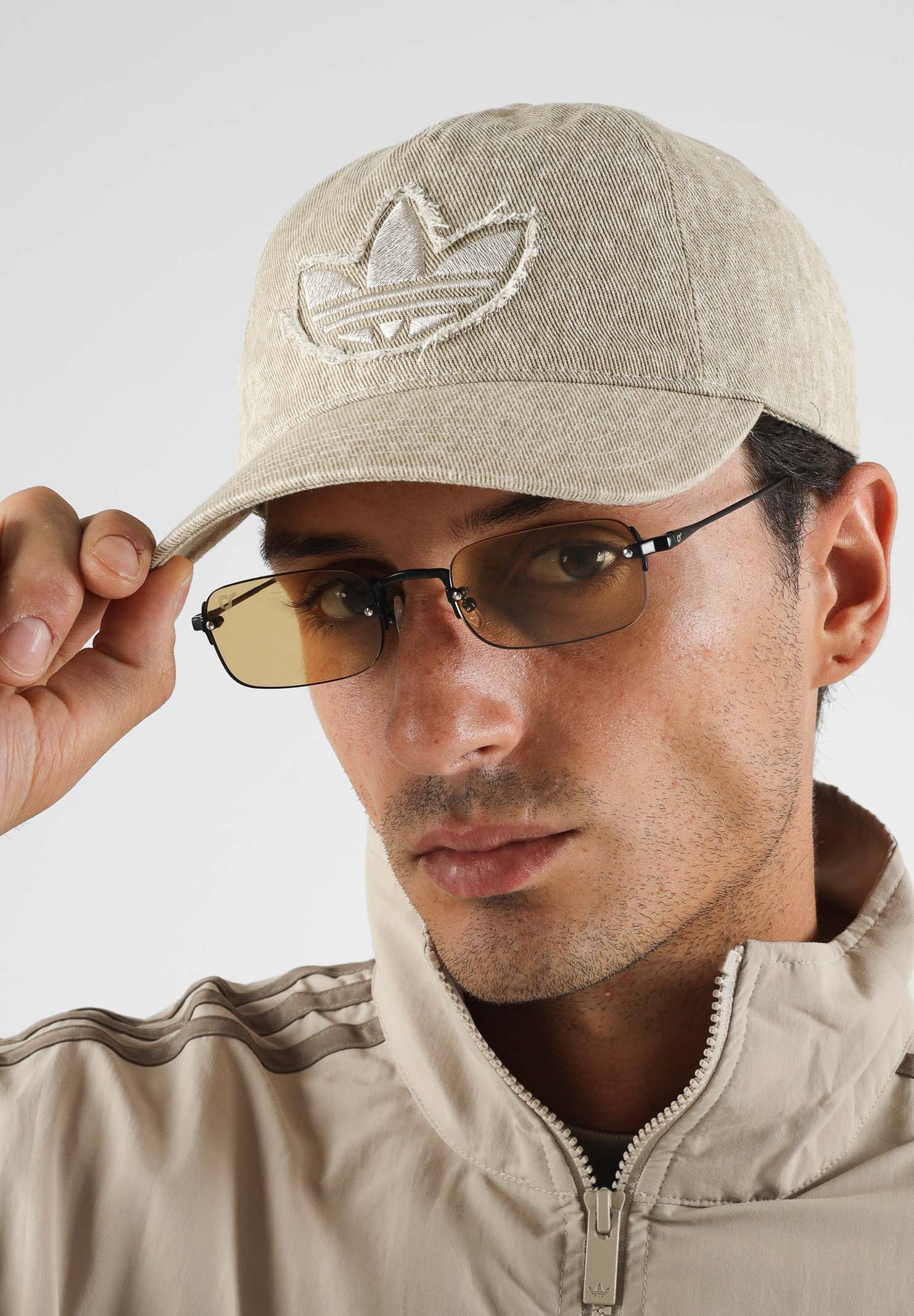 ADIDAS ORIGINALS cappellino Washed Denim Cap Khaki Three beige kaki unisex. KS9318 . ADIDAS ORIGINALS