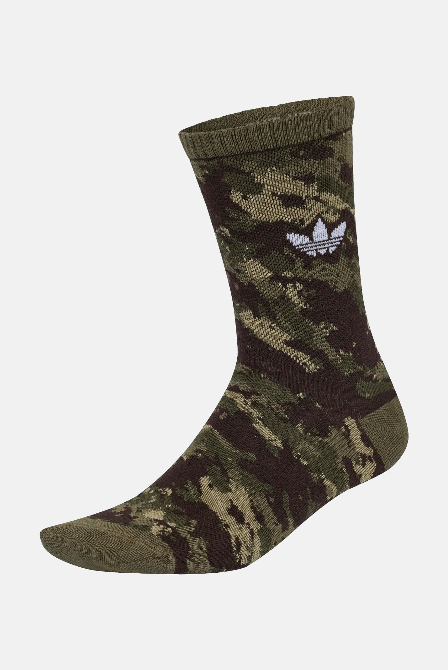 ADIDAS ORIGINALS calzini Camo Crew Sock 2 Pairs Olive Strata/Aurora Coffee verde oliva e marrone unisex KS9434 . ADIDAS ORIGINALS