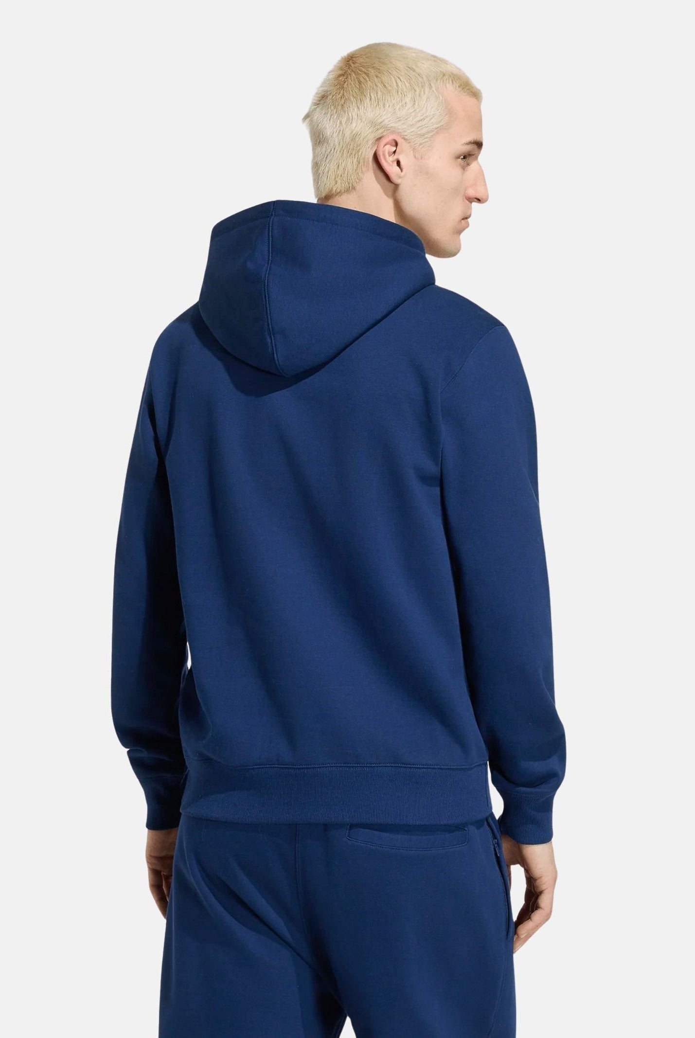 ADIDAS ORIGINALS Felpa ESSENTIALS NIGHT indigo blu notte da uomo<BR/> KS9804 . ADIDAS ORIGINALS