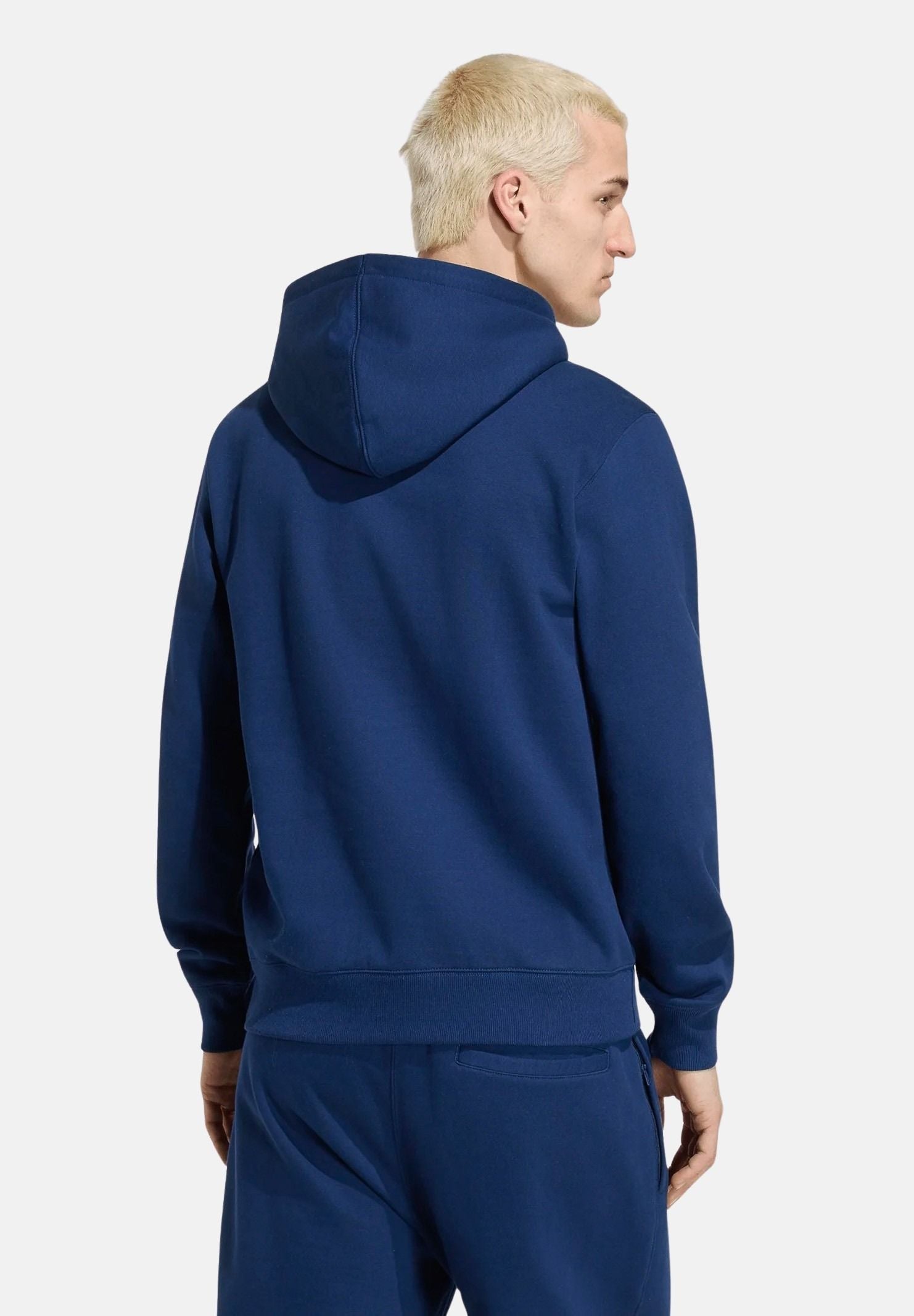 ADIDAS ORIGINALS Felpa ESSENTIALS NIGHT indigo blu notte da uomo<BR/> KS9804 . ADIDAS ORIGINALS