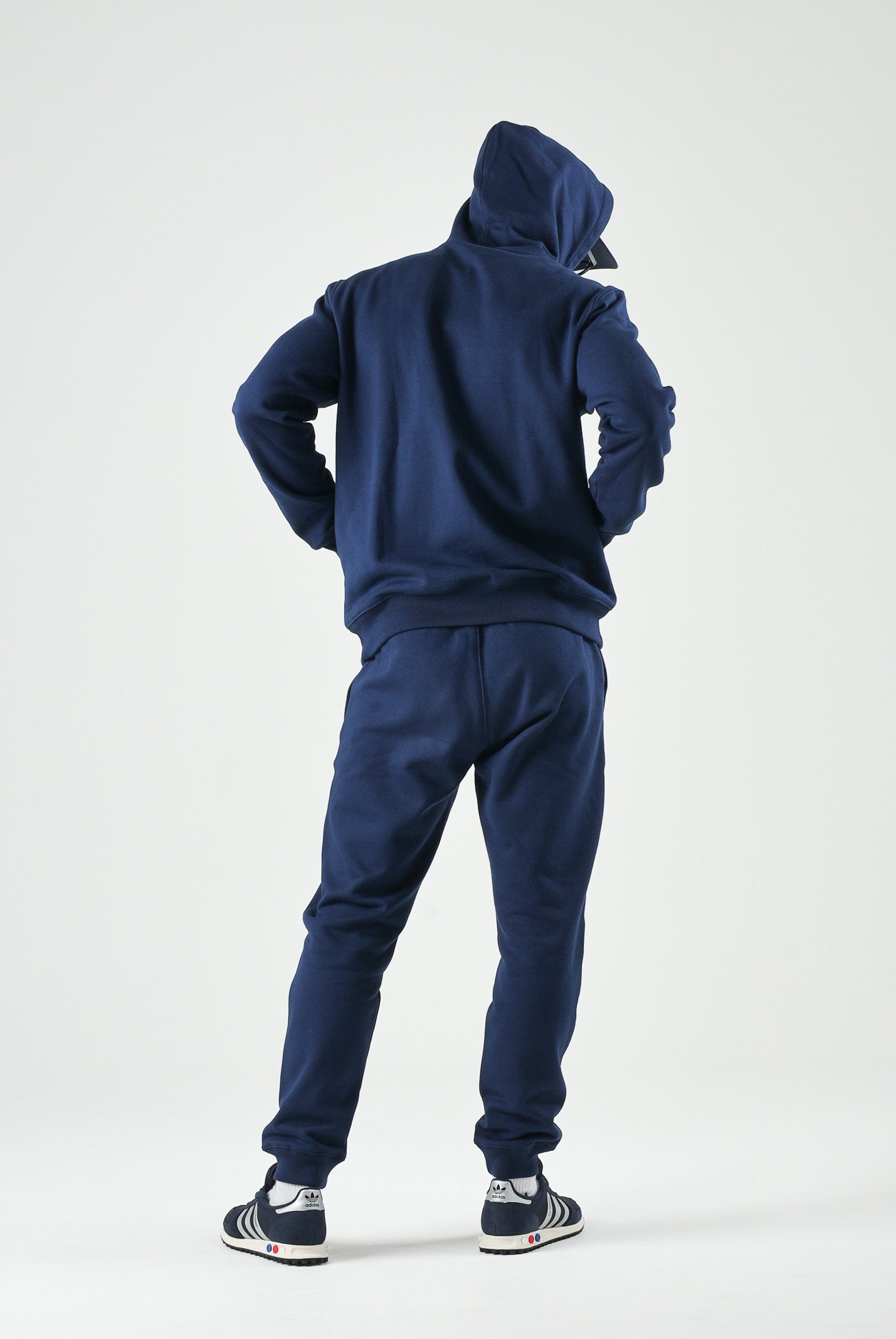ADIDAS ORIGINALS Felpa ESSENTIALS NIGHT indigo blu notte da uomo<BR/> KS9804 . ADIDAS ORIGINALS