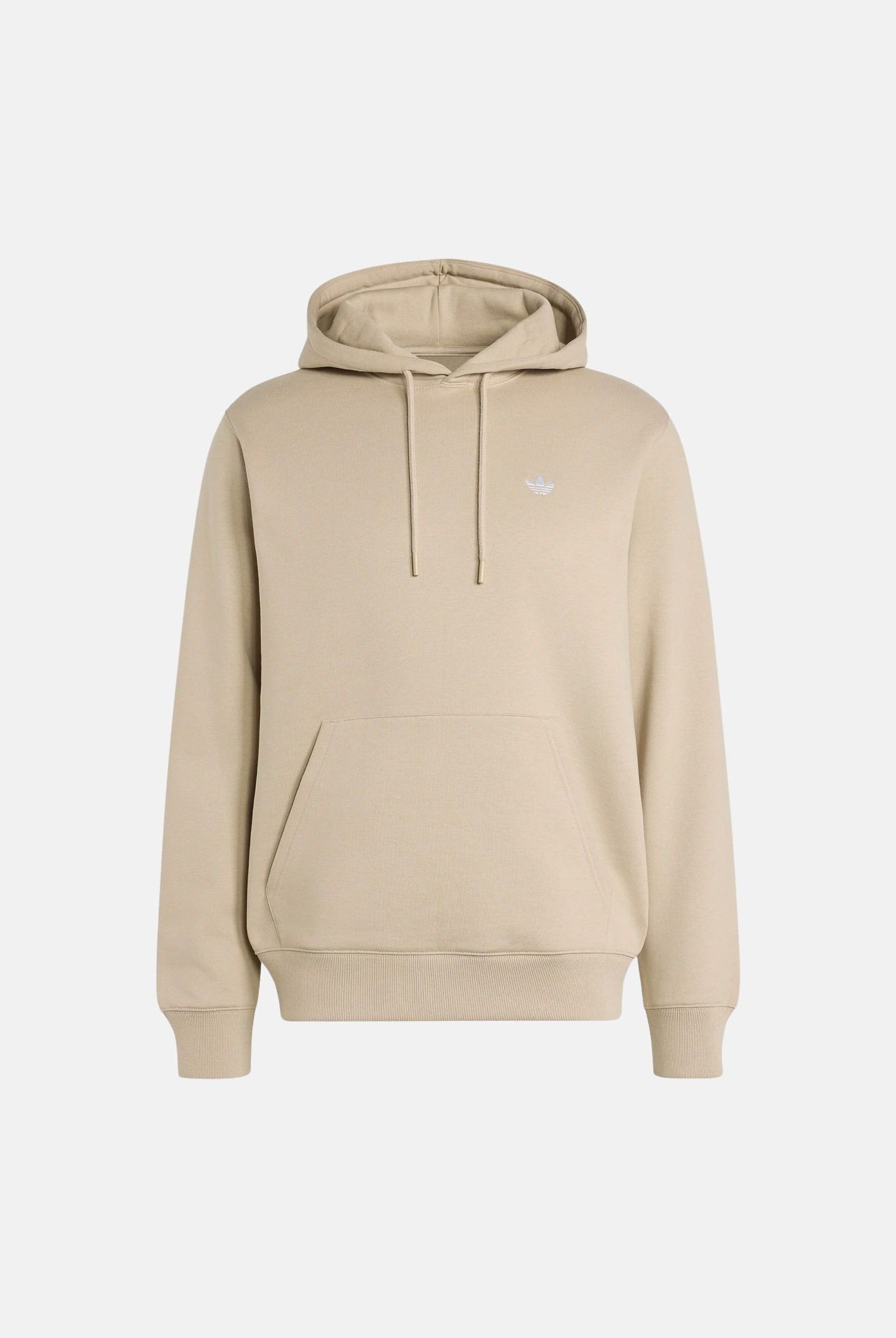 ADIDAS ORIGINALS Felpa TREFOIL ESSENTIALS HOODIE Khaki Three, beige da uomo con cappuccio KS9805 . ADIDAS ORIGINALS