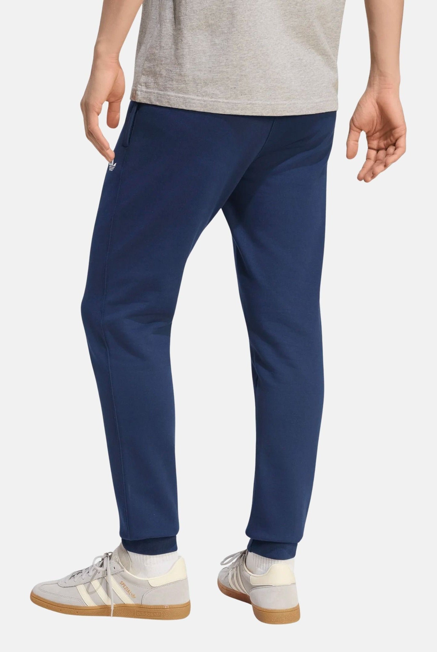 ADIDAS ORIGINALS Pantaloni TREFOIL ESSENTIALS sportivi blu da uomo con piccolo logo Trefoil<BR/> KS9849 . ADIDAS ORIGINALS