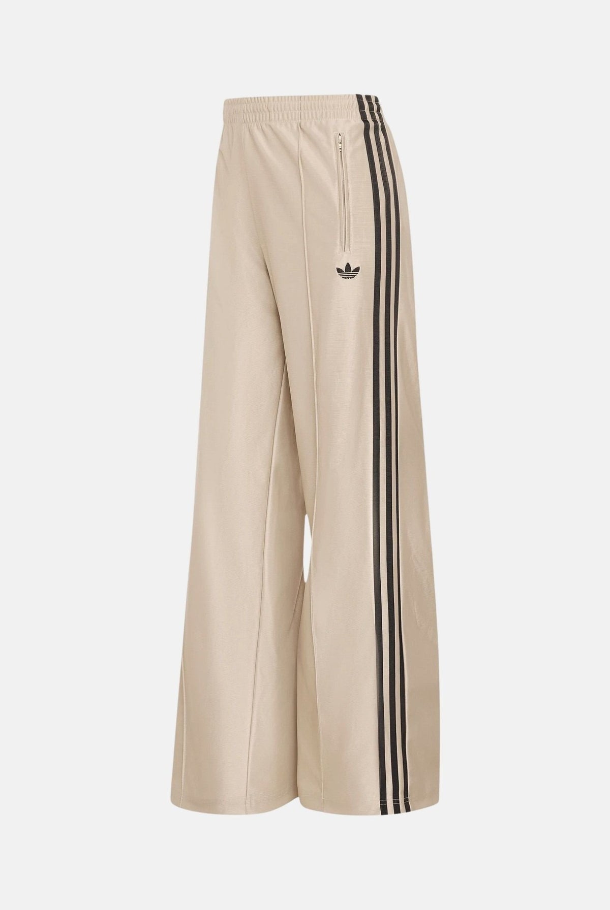 ADIDAS ORIGINALS Pantaloni FIREBIRD beige/nero da donna con 3-Stripes laterali a contrasto effetto acetato KS9974 . ADIDAS ORIGINALS