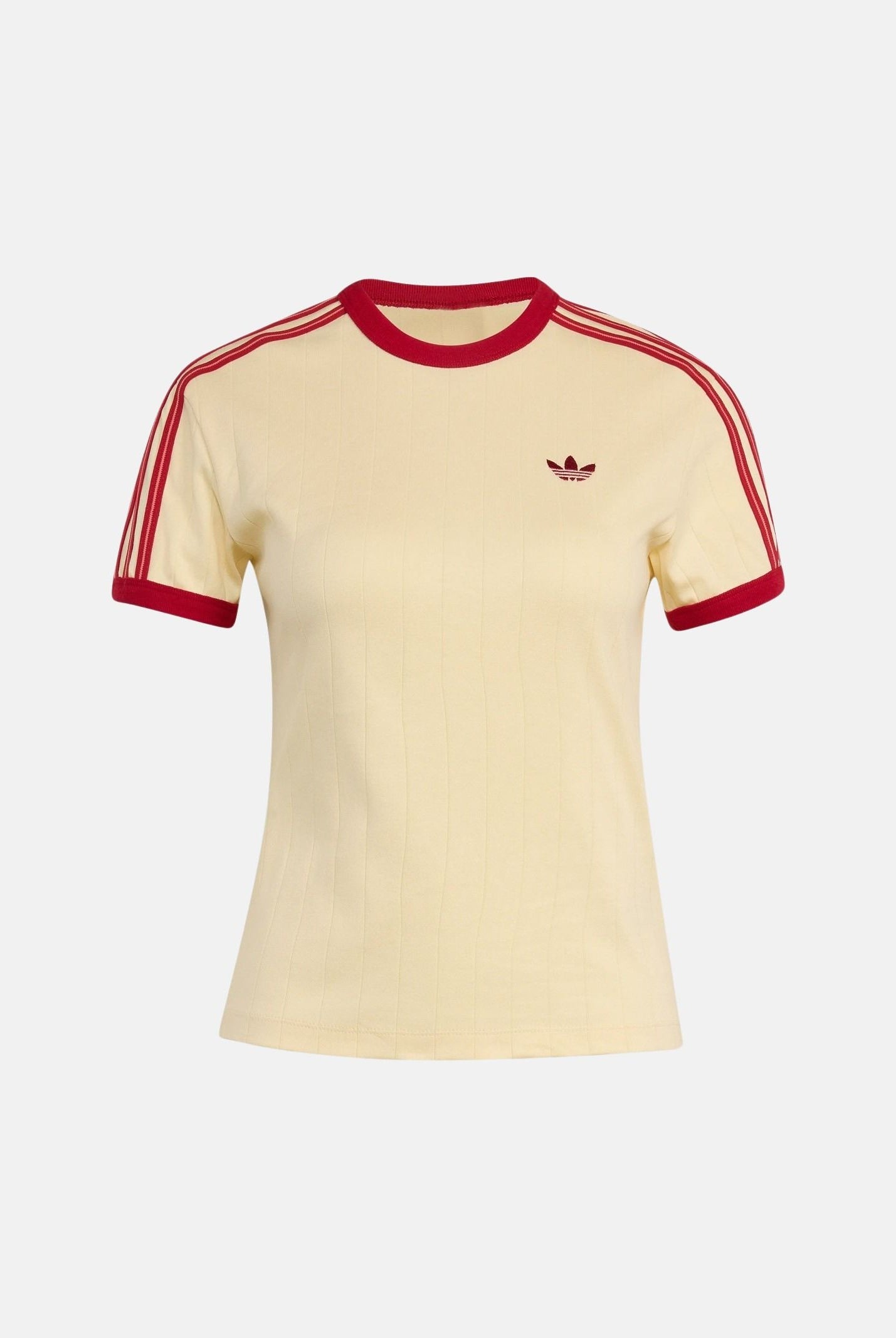 ADIDAS ORIGINALS T-shirt PINSTRIPES manica corta warm vanilla, avorio-crema con motivo gessato. KS9994 . ADIDAS ORIGINALS
