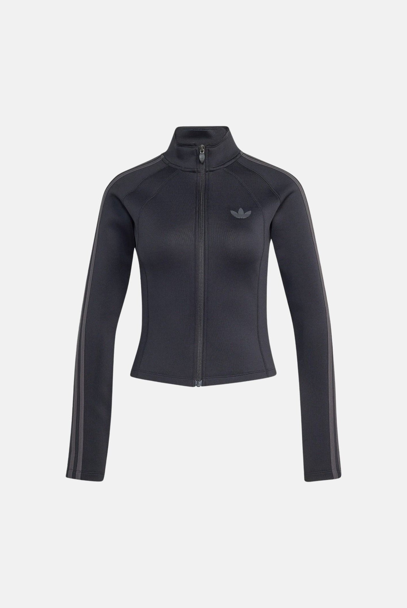 ADIDAS ORIGINALS Felpa con zip TRACK TOP SST 2.0 nera da donna a collo alto KT1780 . ADIDAS ORIGINALS