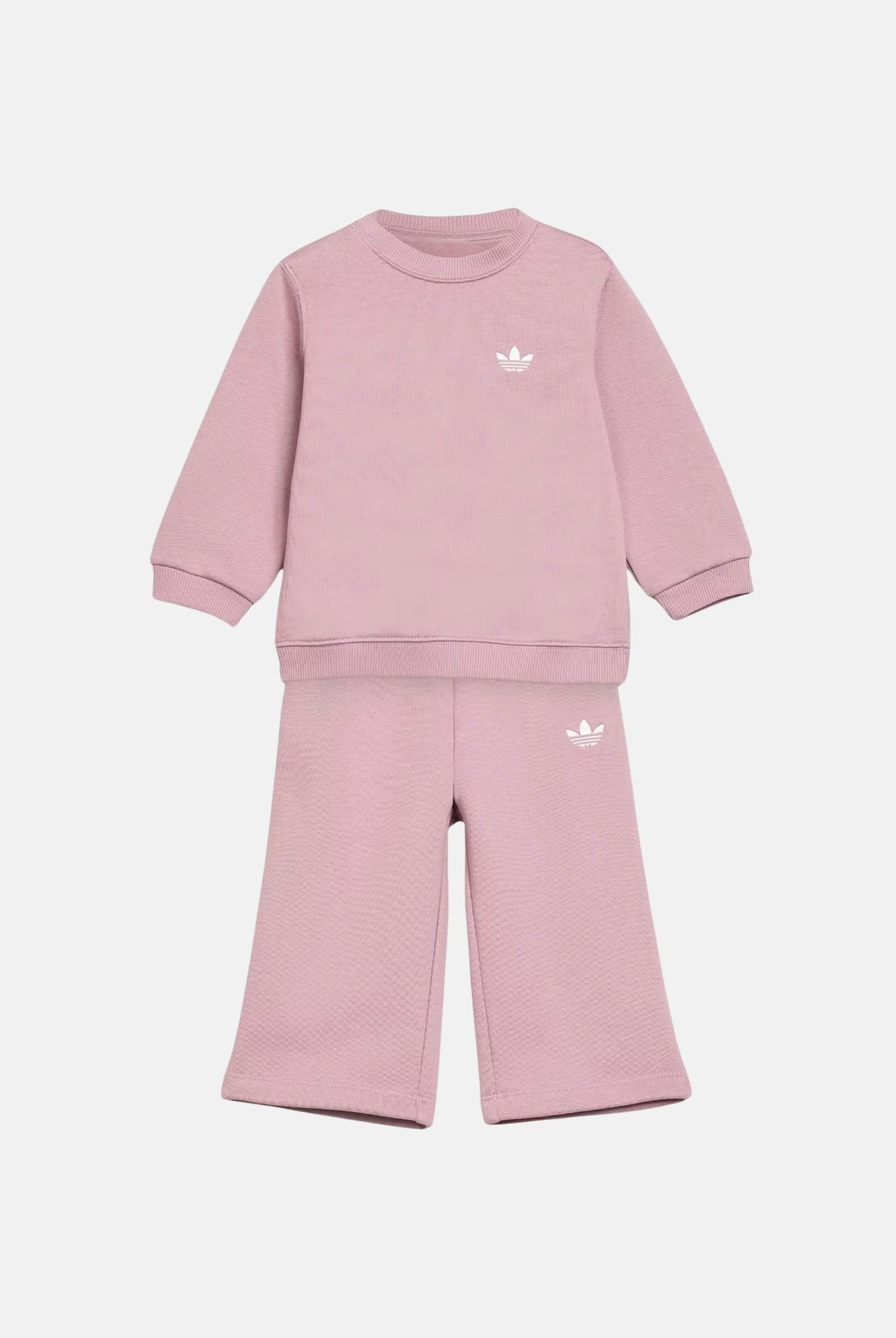 ADIDAS ORIGINALS Set felpa girocollo ampia e pantaloni a gamba larga, kids unisex. KT2239 . ADIDAS ORIGINALS