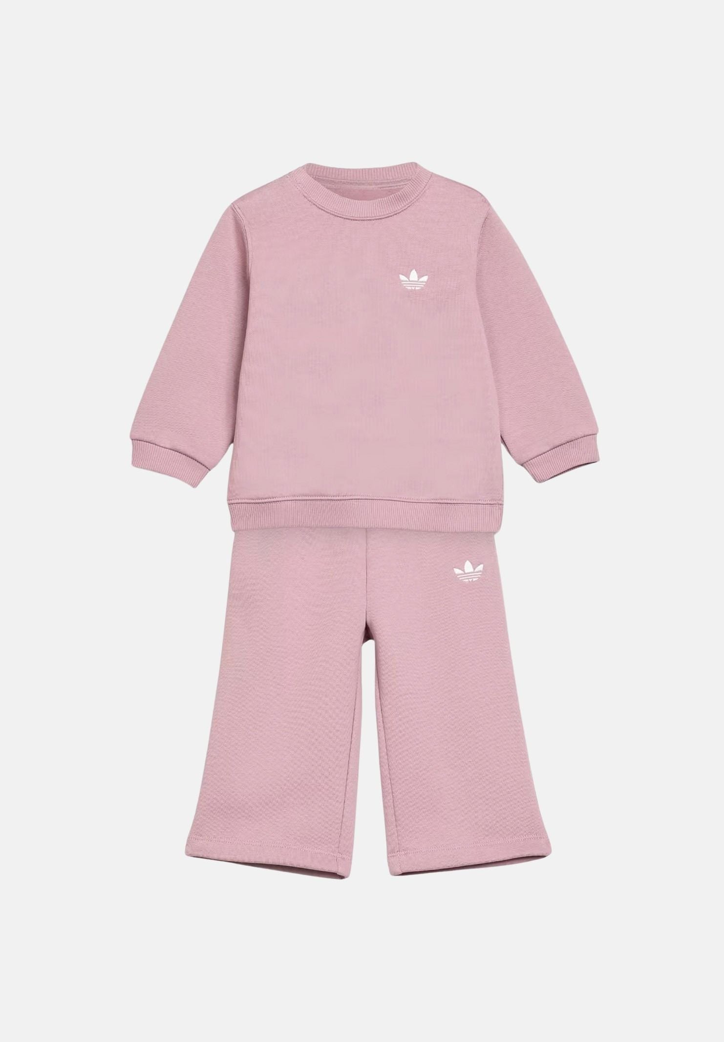 ADIDAS ORIGINALS Set felpa girocollo ampia e pantaloni a gamba larga, kids unisex. KT2239 . ADIDAS ORIGINALS