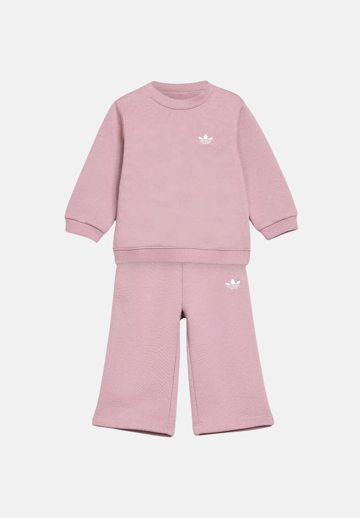 ADIDAS ORIGINALS Tuta sportiva rosa da bambina con mini logo iconico KT2239 . ADIDAS ORIGINALS