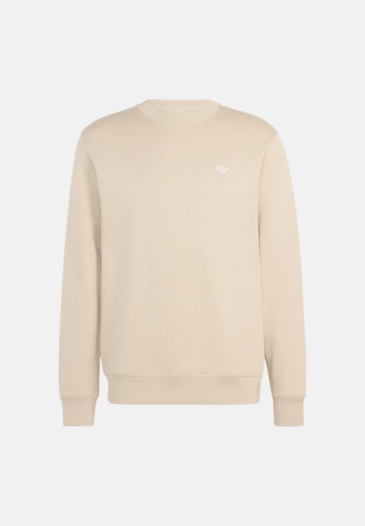 ADIDAS ORIGINALS Felpa TREFOIL ESSENTIALS CREW, colore KHAKI beige chiaro da uomo KT2451 . ADIDAS ORIGINALS