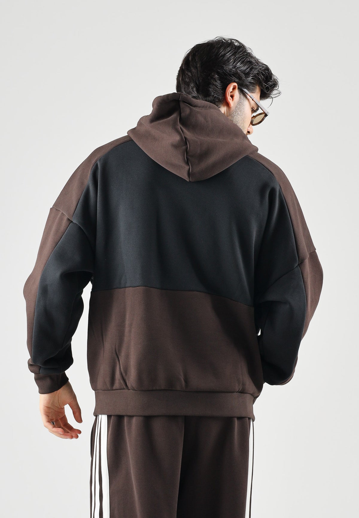 ADIDAS ORIGINALS Felpa con cappuccio SPACER TEAMGEIST aurora coffé-marrone da uomo KT4297 . ADIDAS ORIGINALS
