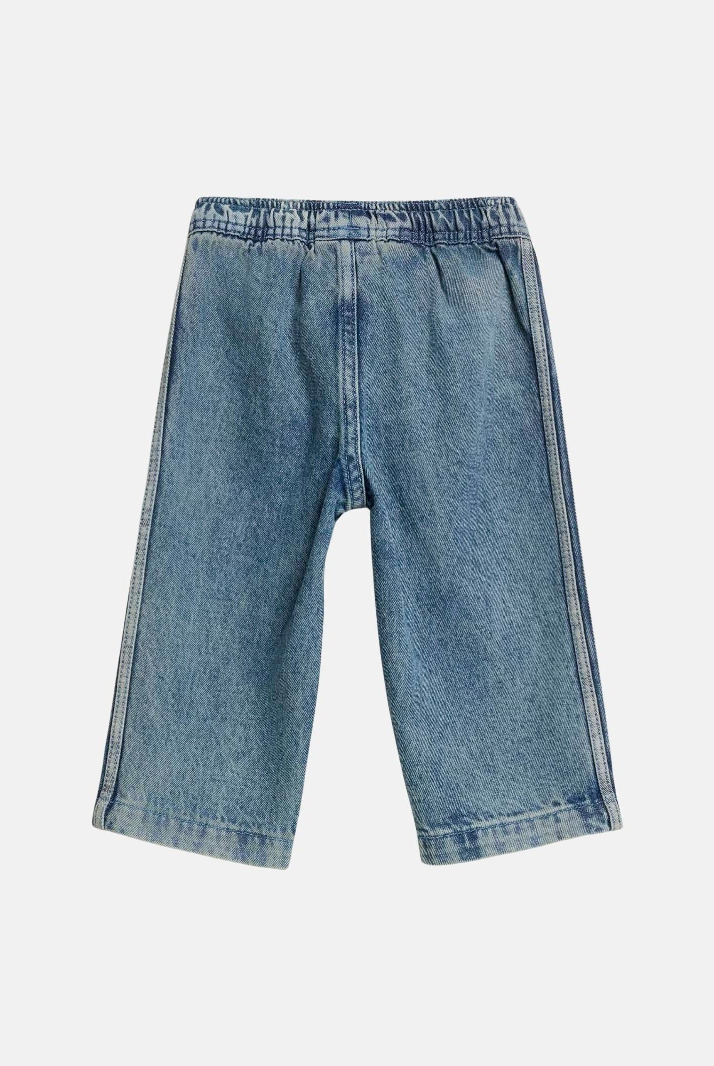 ADIDAS ORIGINALS Jeans FIREBIRD Worn blue-azzurro da neonato con bande 3-Stripes laterali e logo Trefoil. KT4367 . ADIDAS ORIGINALS