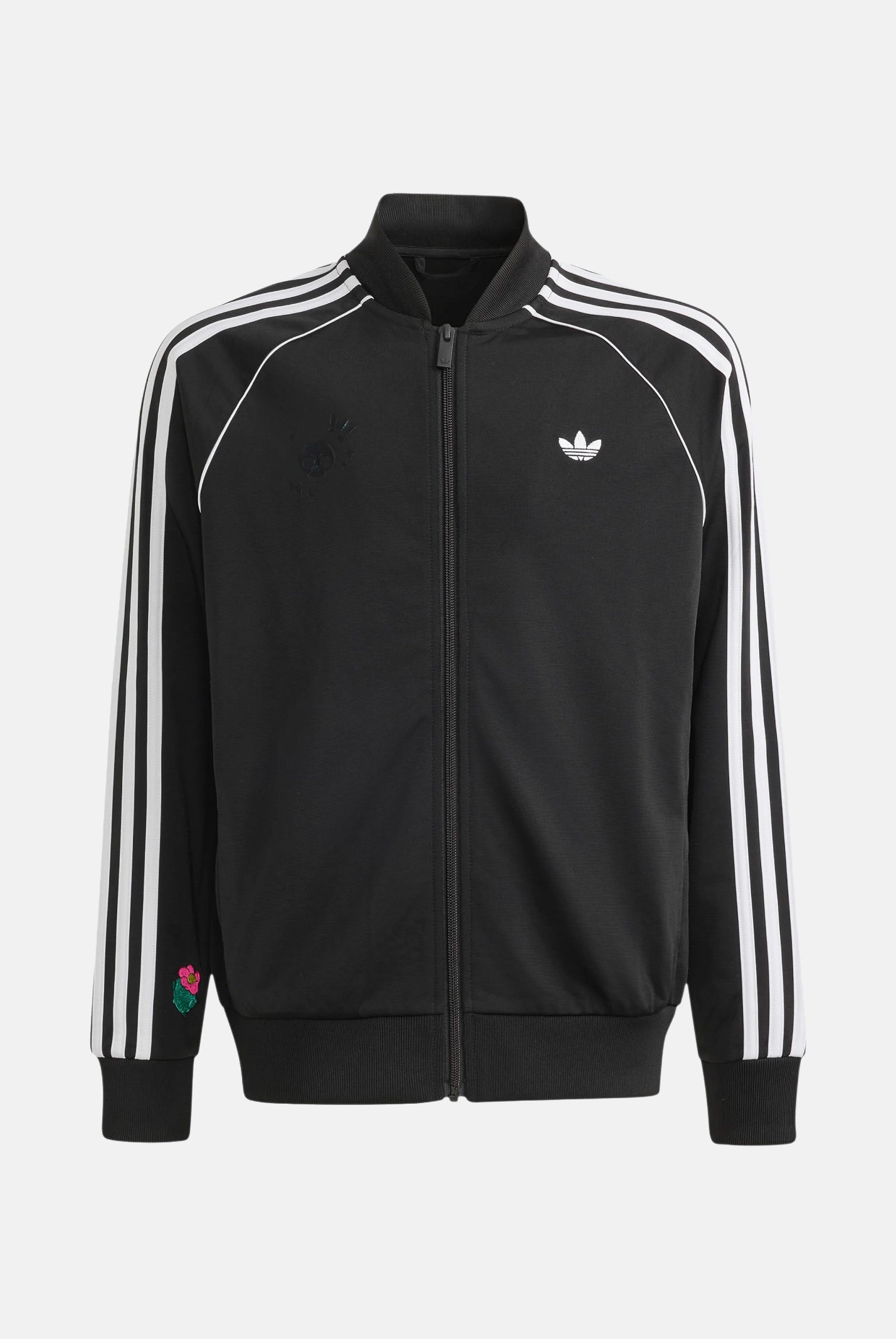 ADIDAS ORIGINALS SST LOOSE TRACK TOP felpa con zip 3-Stripes Black/White nera e bianca unisex bambino. KT4404 . ADIDAS ORIGINALS
