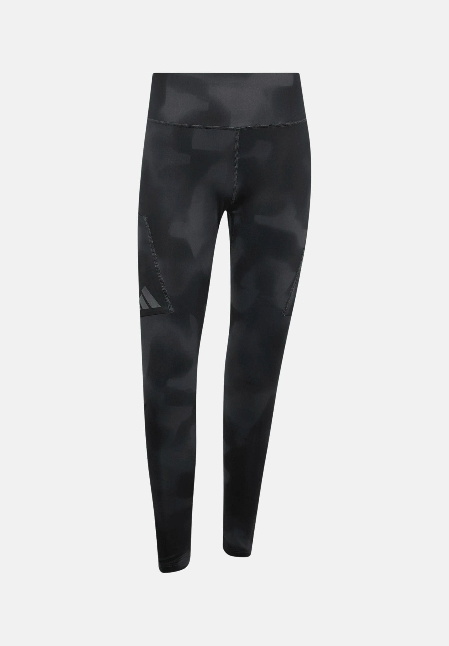 ADIDAS ORIGINALS Leggings nero da donna con design stampato e iconici dettagli sportivi a contrasto. KT4771 . ADIDAS ORIGINALS