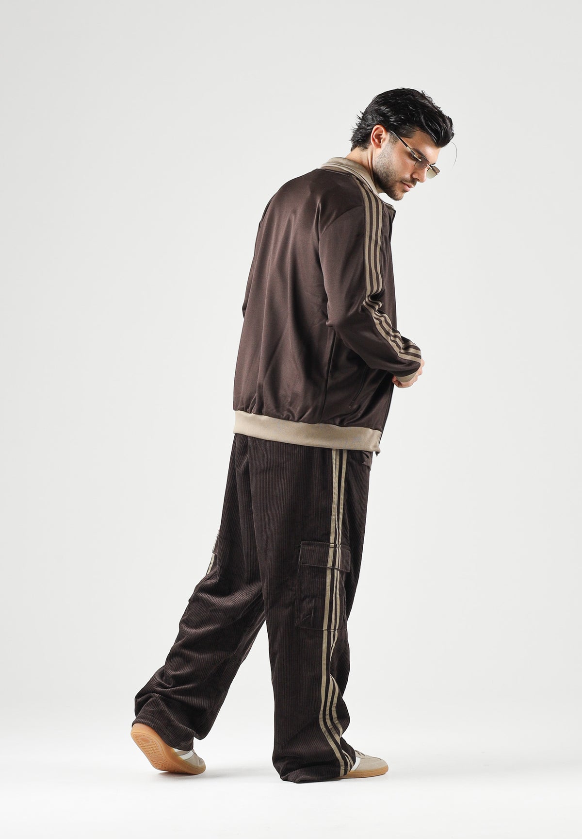 ADIDAS ORIGINALS Felpa con zip CLASSIC TRACK TOP Aurora Coffee marrone da uomo KT5042 . ADIDAS ORIGINALS
