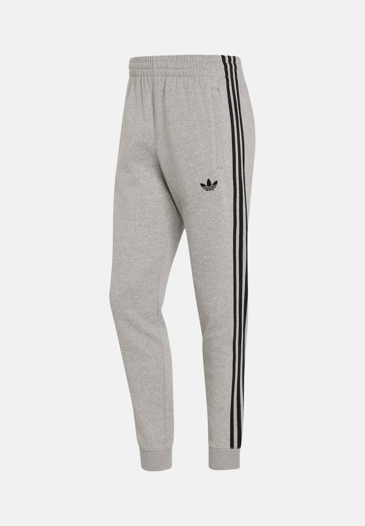 ADIDAS ORIGINALS Pantaloni grigi TRACK PANTS per uomo con coulisse in vita e bande laterali. KU7643 . ADIDAS ORIGINALS