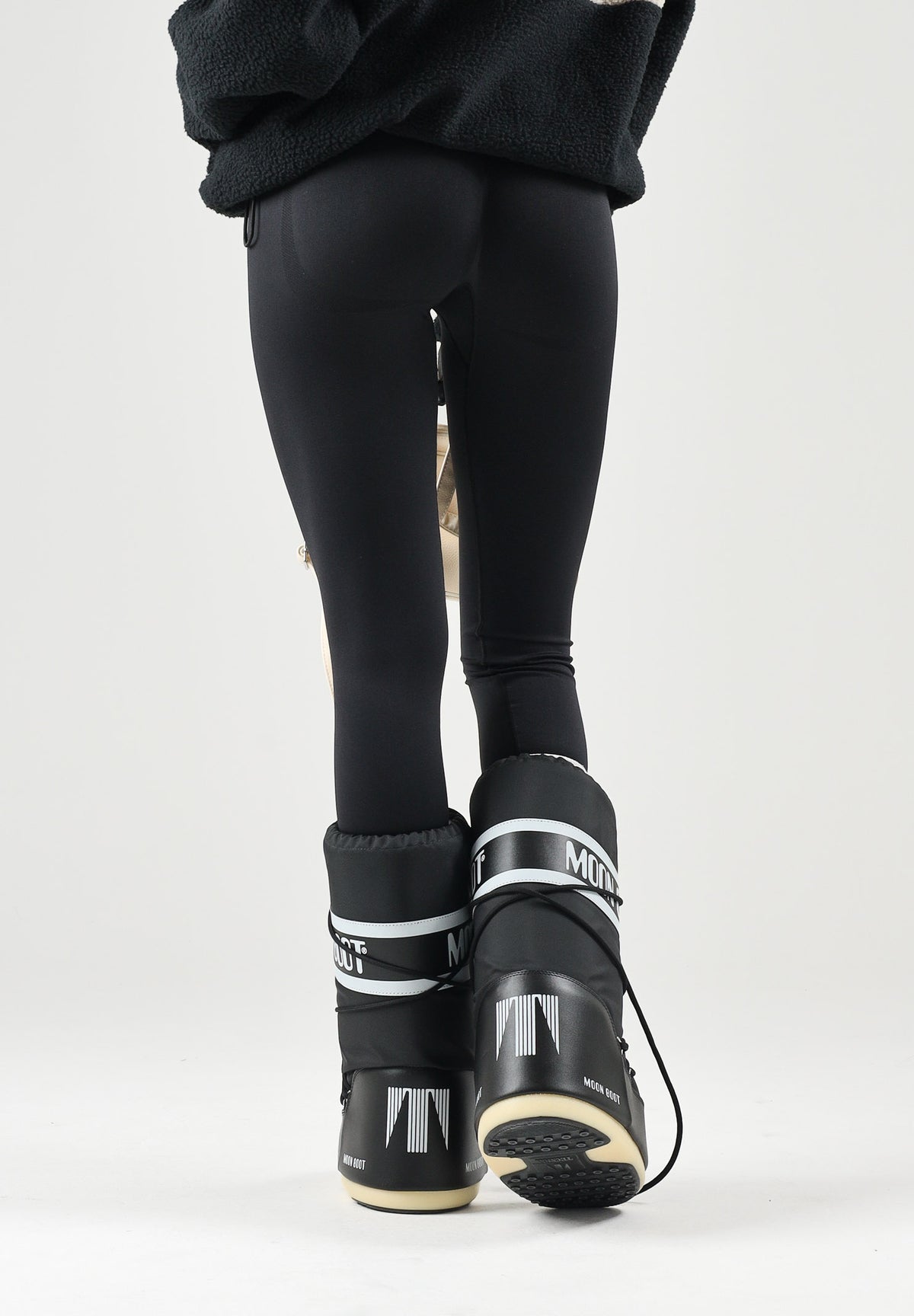 ADIDAS ORIGINALS Leggings W SEAMLESS nero da donna con vita alta e logo Trefoil. KU9745 . ADIDAS ORIGINALS