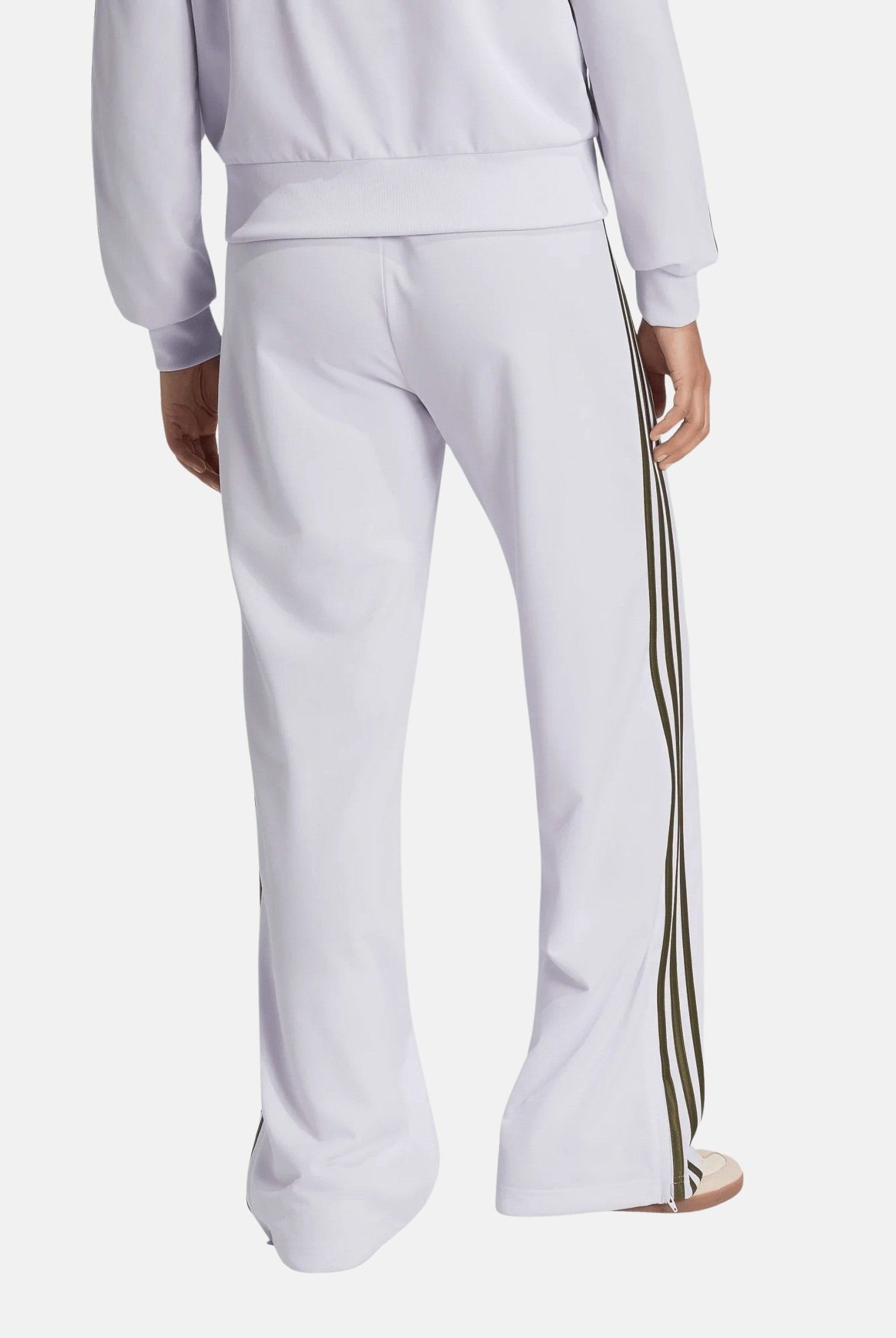 ADIDAS ORIGINALS Pantaloni FIREBIRD LOOSE Fropur Olis Bianco lilla da donna con iconiche 3-Stripes KV2232 . ADIDAS ORIGINALS