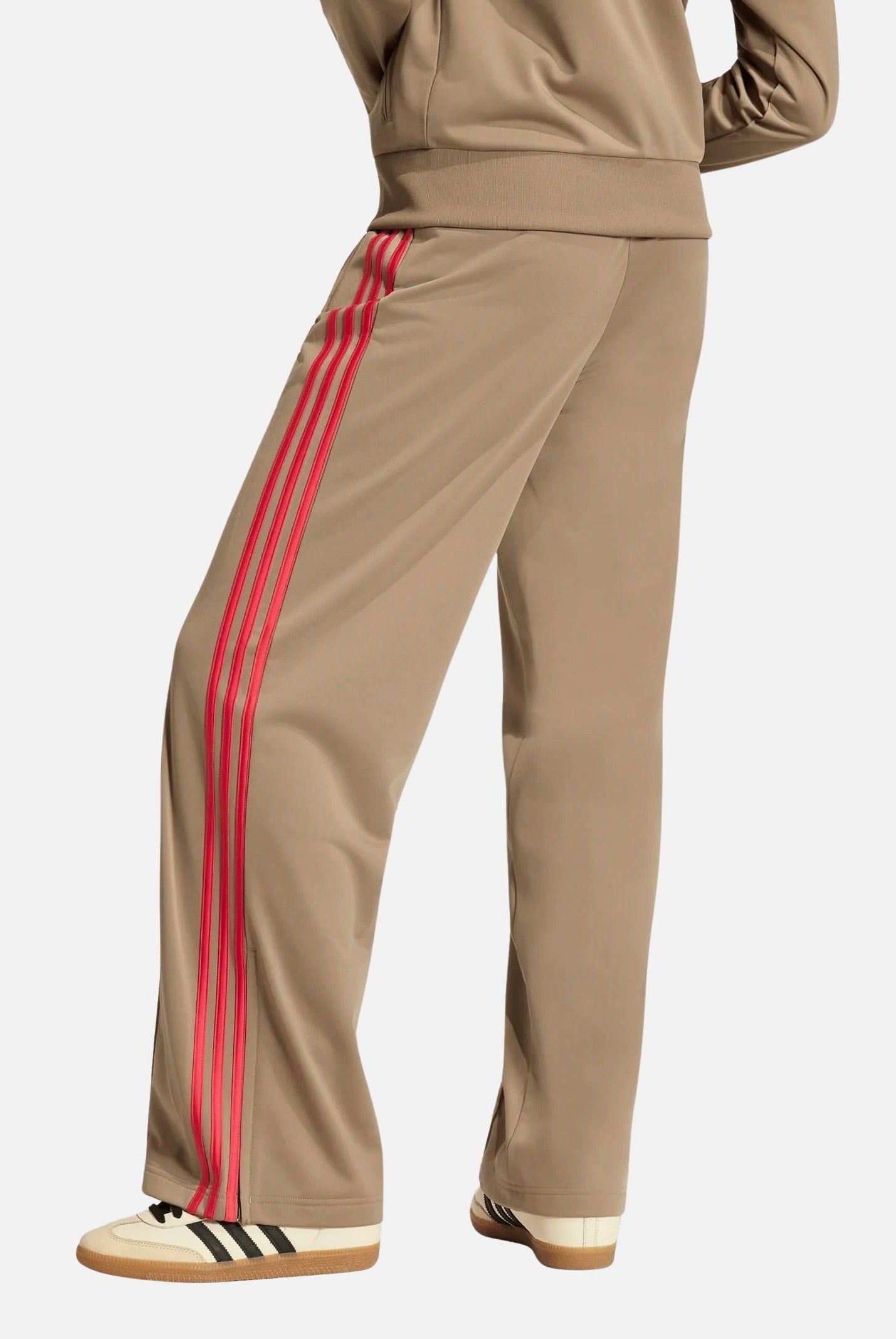ADIDAS ORIGINALS Pantaloni FIREBIRD LOOSE power pink beige e rosa da donna con gamba ampia KV2233 . ADIDAS ORIGINALS