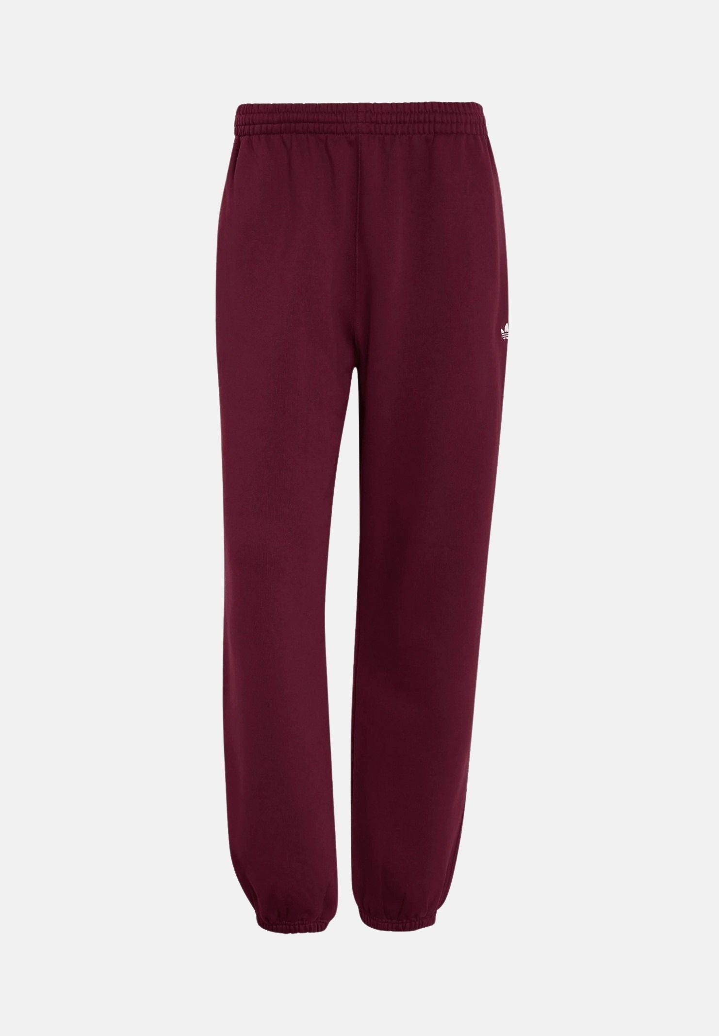 ADIDAS ORIGINALS Pantaloni ESS LOOSE PT Maroon, bordeaux, uomo con logo trifoglio ricamato KV3143 . ADIDAS ORIGINALS