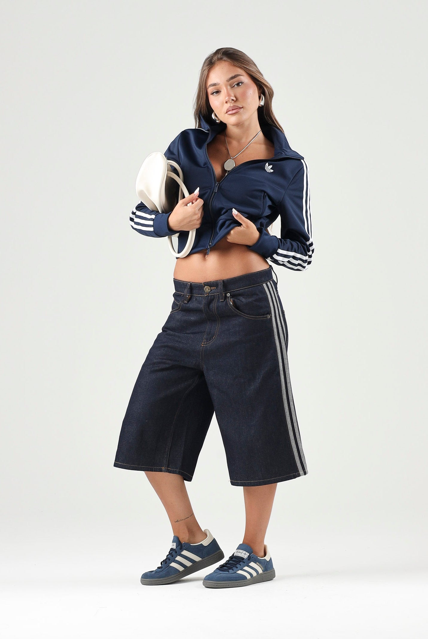 ADIDAS ORIGINALS Felpa FIREBIRD CLASSIC TRACK indigo blu da donna KV9551 . ADIDAS ORIGINALS