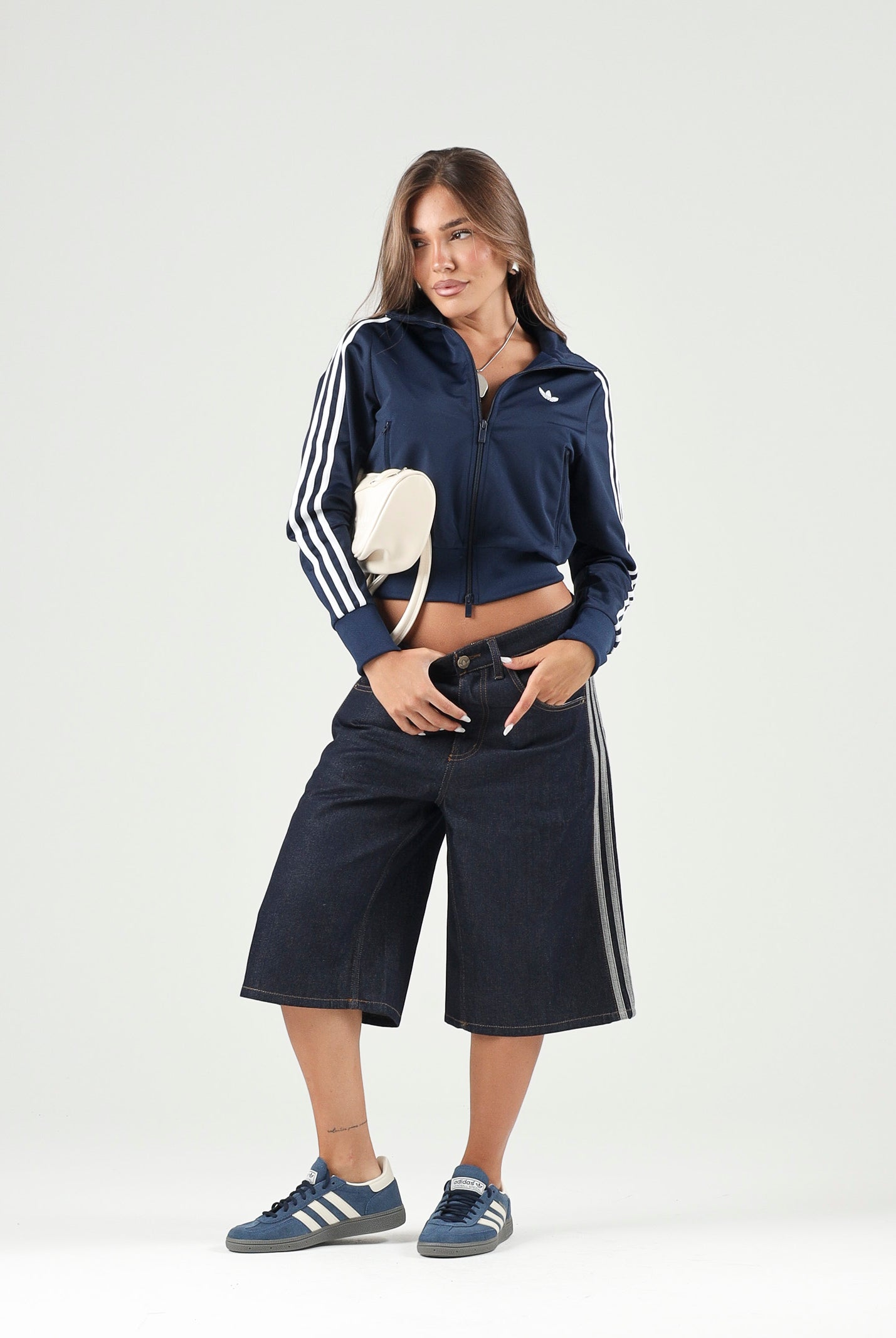ADIDAS ORIGINALS Felpa FIREBIRD CLASSIC TRACK indigo blu da donna KV9551 . ADIDAS ORIGINALS