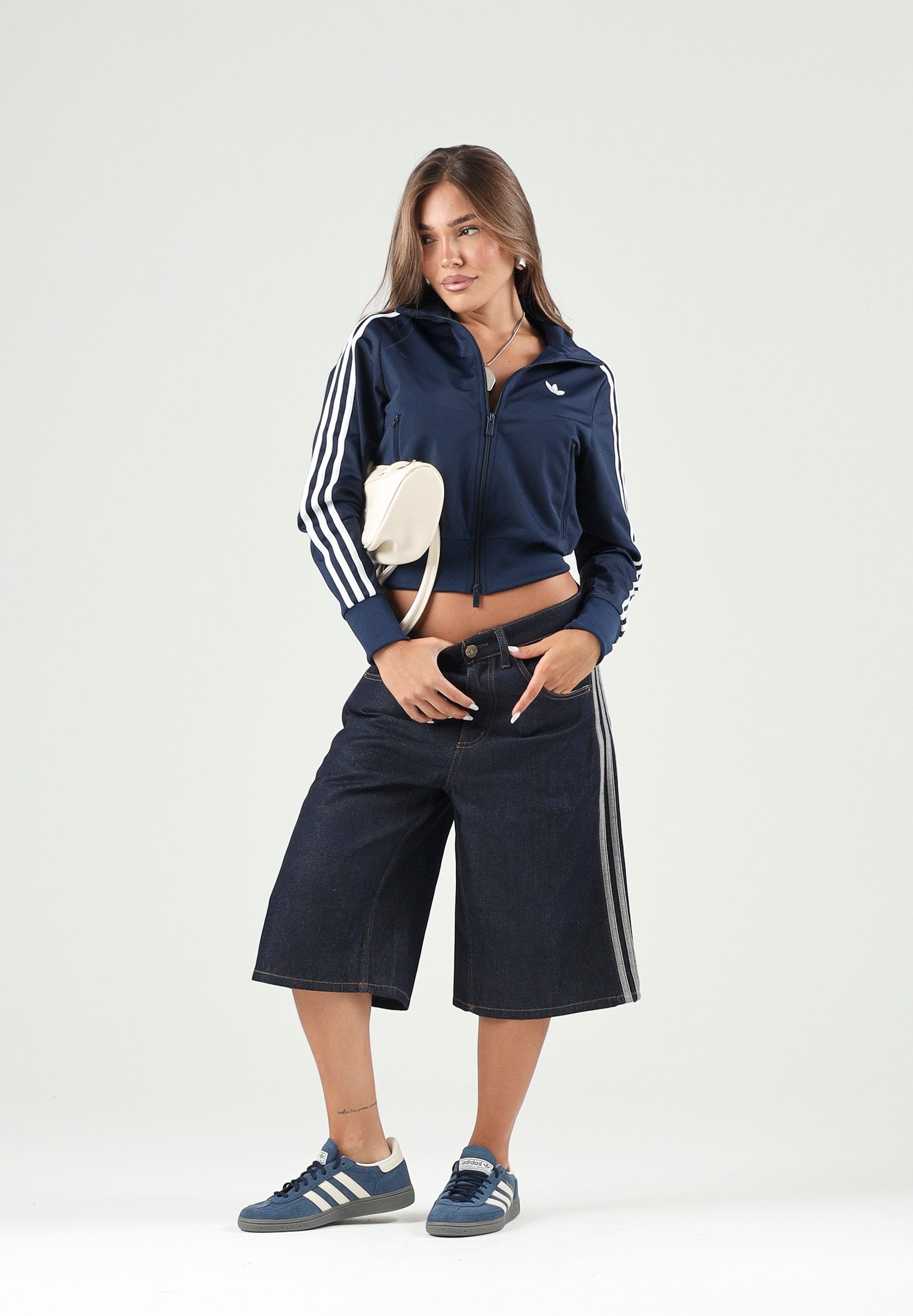 ADIDAS ORIGINALS Felpa FIREBIRD CLASSIC TRACK indigo blu da donna KV9551 . ADIDAS ORIGINALS