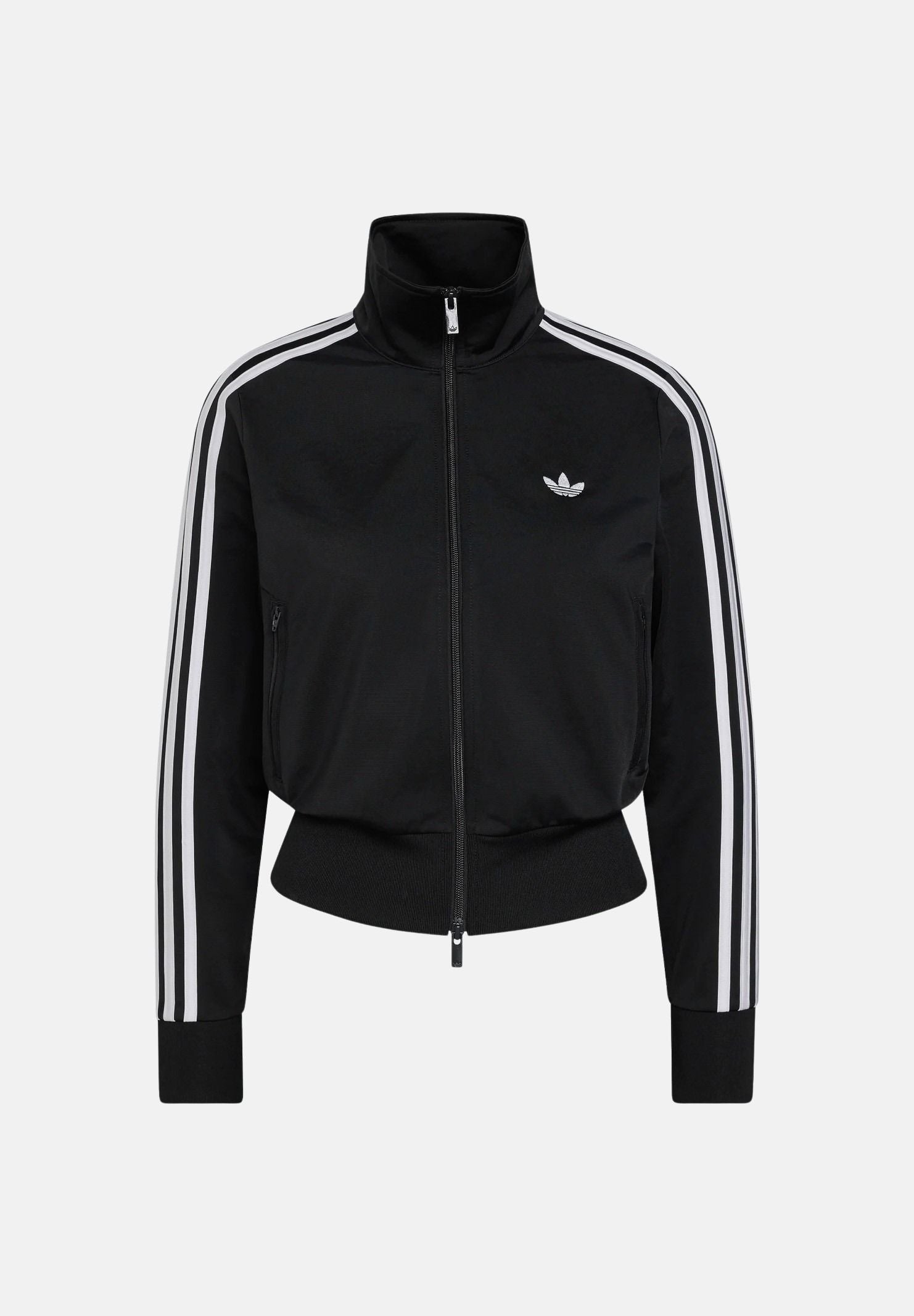 ADIDAS ORIGINALS Felpa con zip FIREBIRD CLASSIC nera e bianca da donna KV9552 . ADIDAS ORIGINALS