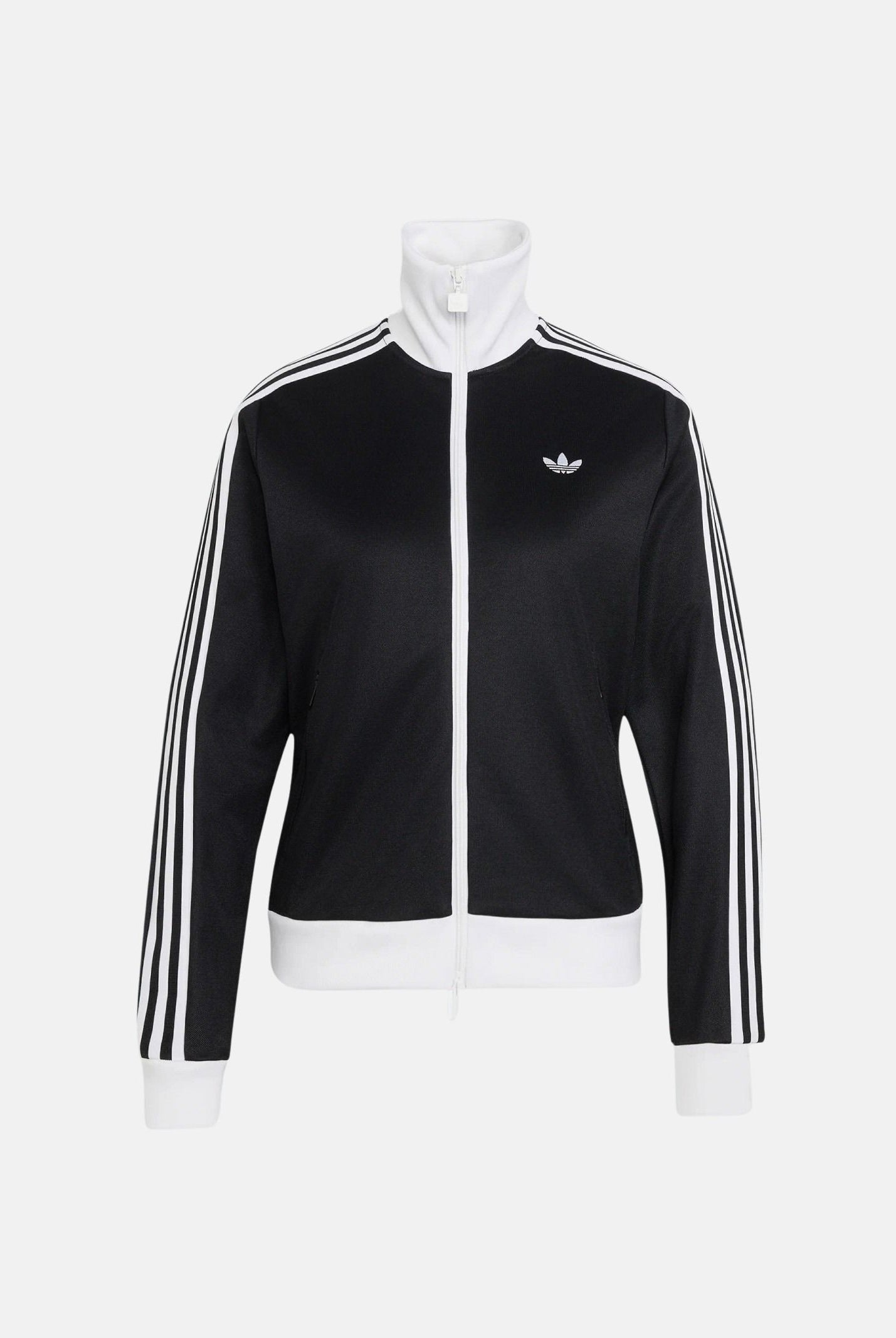 DIDAS ORIGINALS Felpa CLASSIC TRACK TOP nero da donna con iconiche 3-Stripes a contrasto KV9560 . ADIDAS ORIGINALS