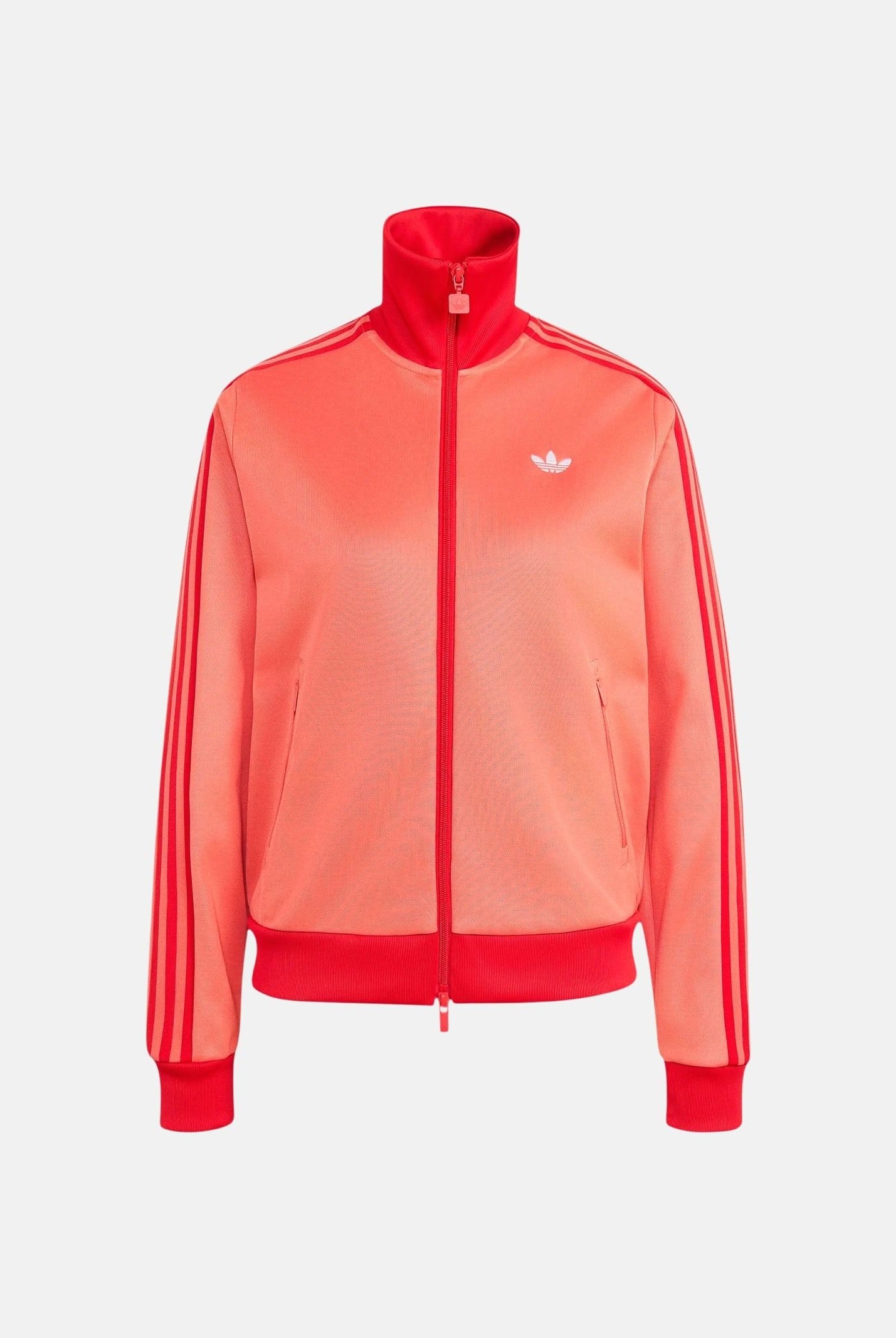 ADIDAS ORIGINALS Felpa BECKENBAUER con zip corallo/salmone da donna <BR/> KV9564 . ADIDAS ORIGINALS