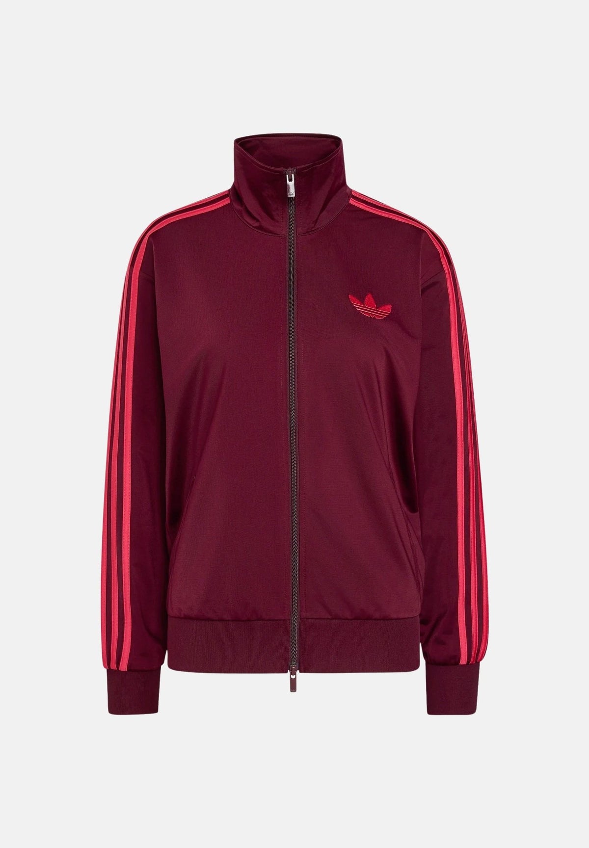 ADIDAS ORIGINALS Felpa con zip FIREBIRD TRACK TOP LOOSE maroon boreaux da donna KW0226 . ADIDAS ORIGINALS