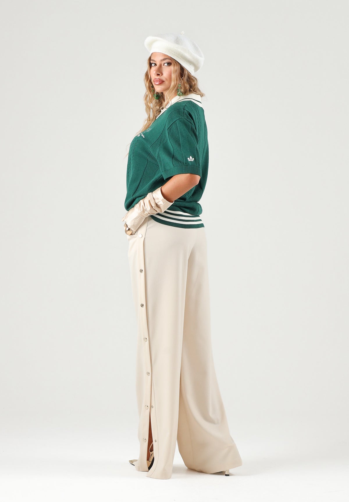 ADIDAS ORIGINALS Polo RUGBY KNIT verde per uomo e donna KW5681 . ADIDAS ORIGINALS