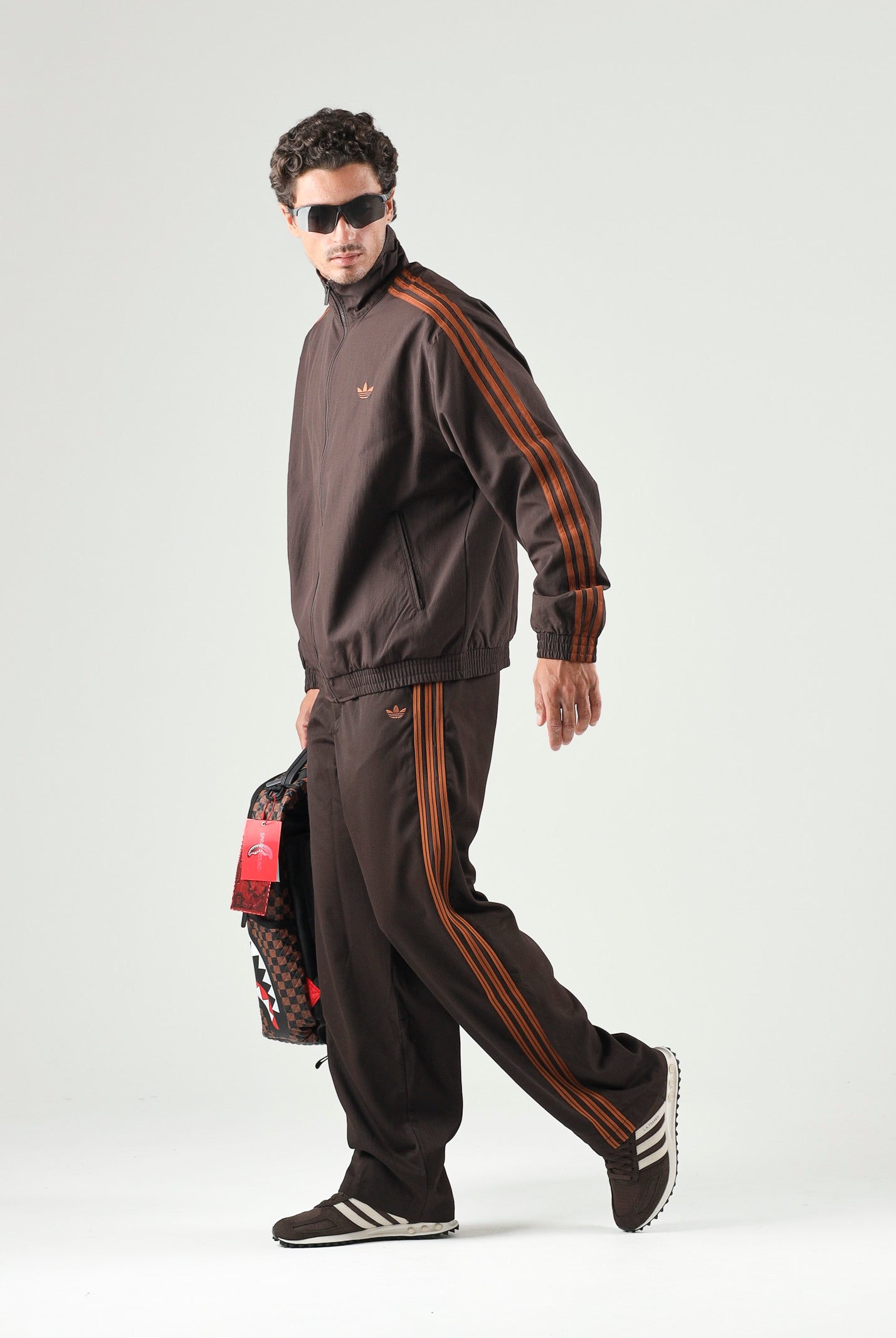ADIDAS ORIGINALS Pantaloni FIREBIRD TAILORED Aurora Coffee marrone da uomo KW7986 . ADIDAS ORIGINALS