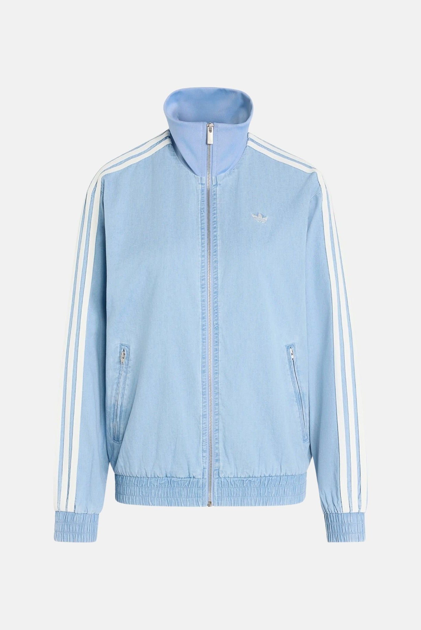 ADIDAS ORIGINALS Giacca SUMMER GLOW LIGHT DENIM FIREBIRD in denim chiaro da donna KW8757 . ADIDAS ORIGINALS