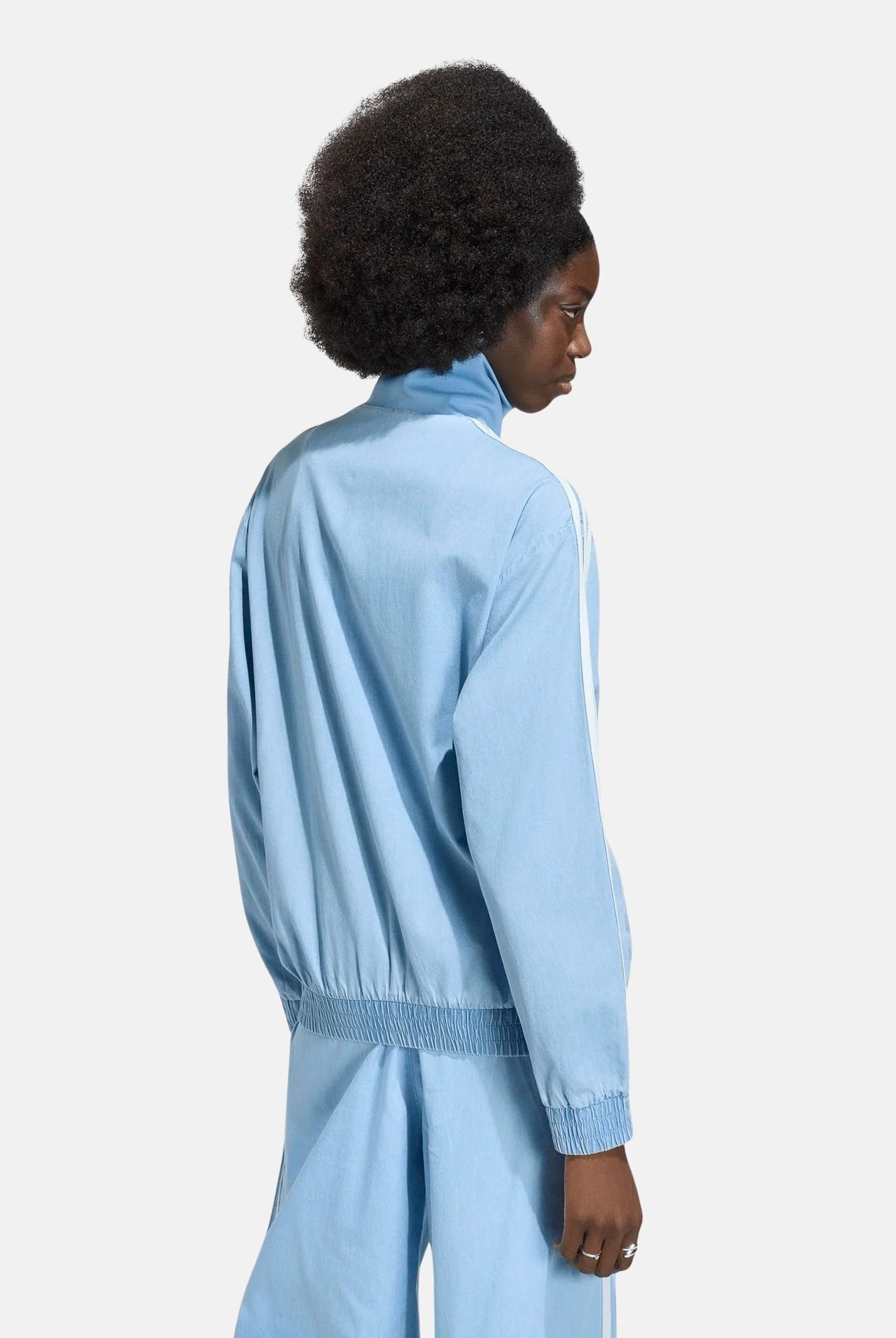 ADIDAS ORIGINALS Giacca SUMMER GLOW LIGHT DENIM FIREBIRD in denim chiaro da donna KW8757 . ADIDAS ORIGINALS