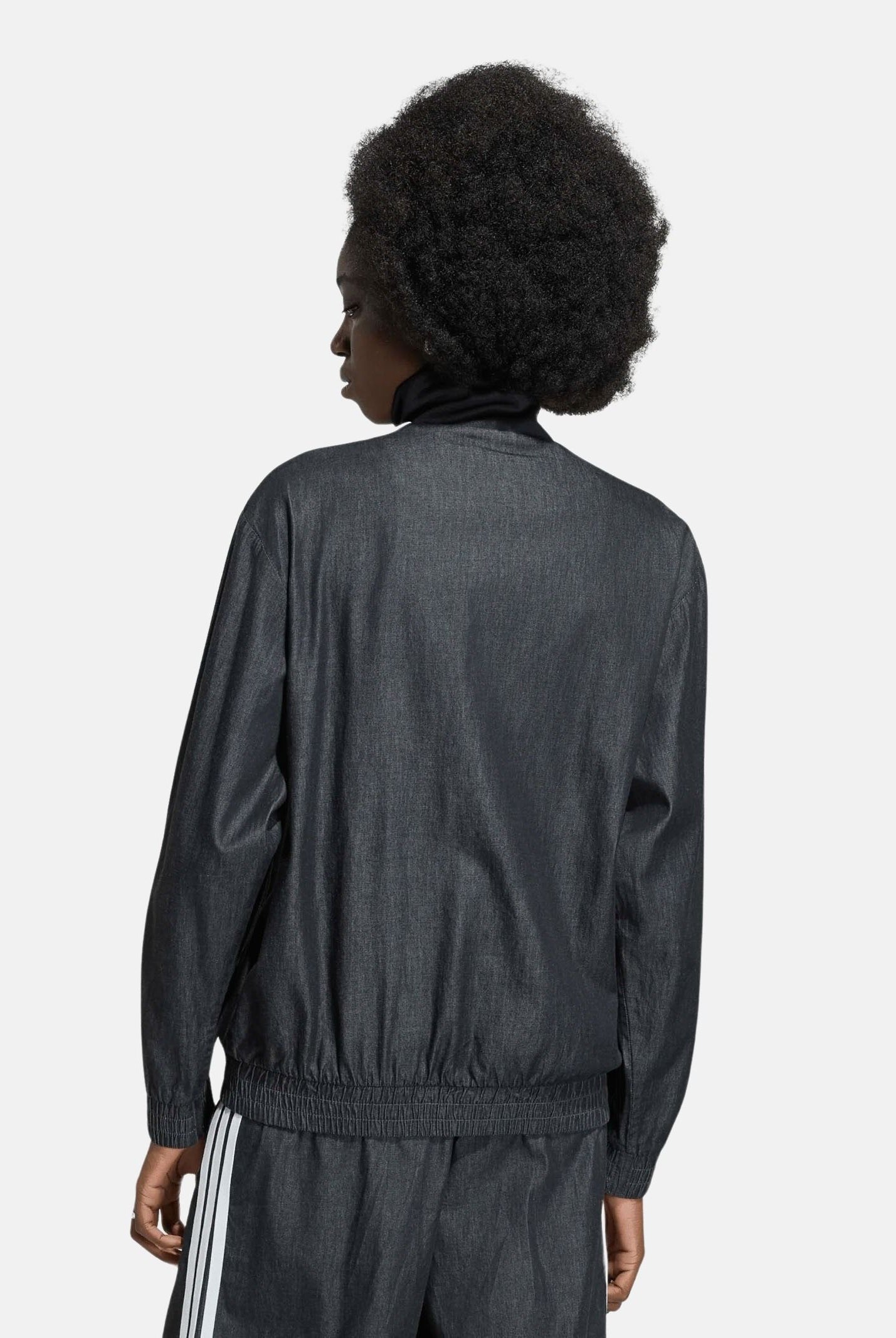ADIDAS ORIGINALS Felpa SUMMER GLOW medium black-nero da donna<BR/>con iconiche 3-Stripes a contrasto KW8758 . ADIDAS ORIGINALS