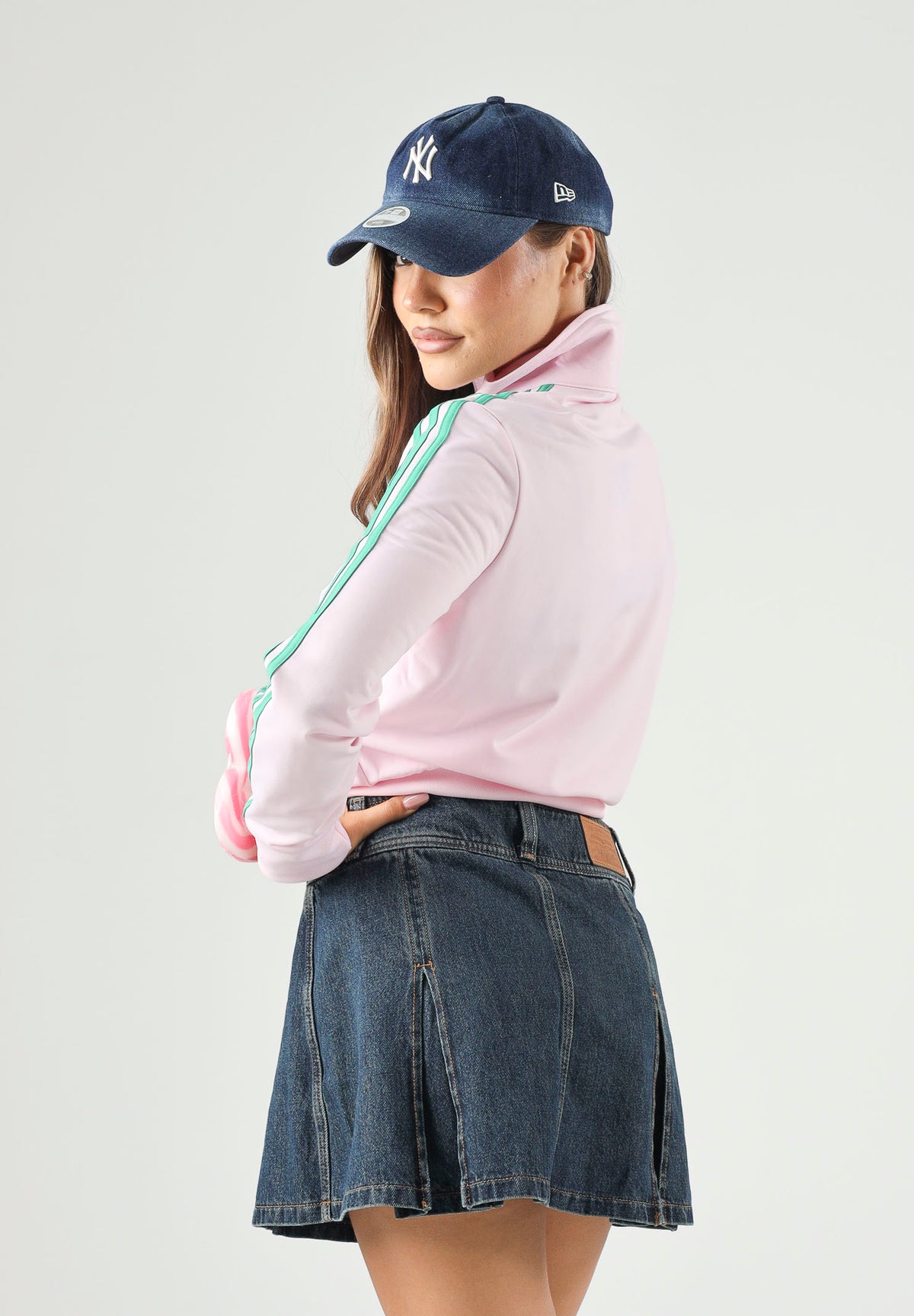 ADIDAS ORIGINALS Felpa con zip FIREBIRD TRACK clear pink, rosa chiaro da donna<BR/> KY0885 . ADIDAS ORIGINALS