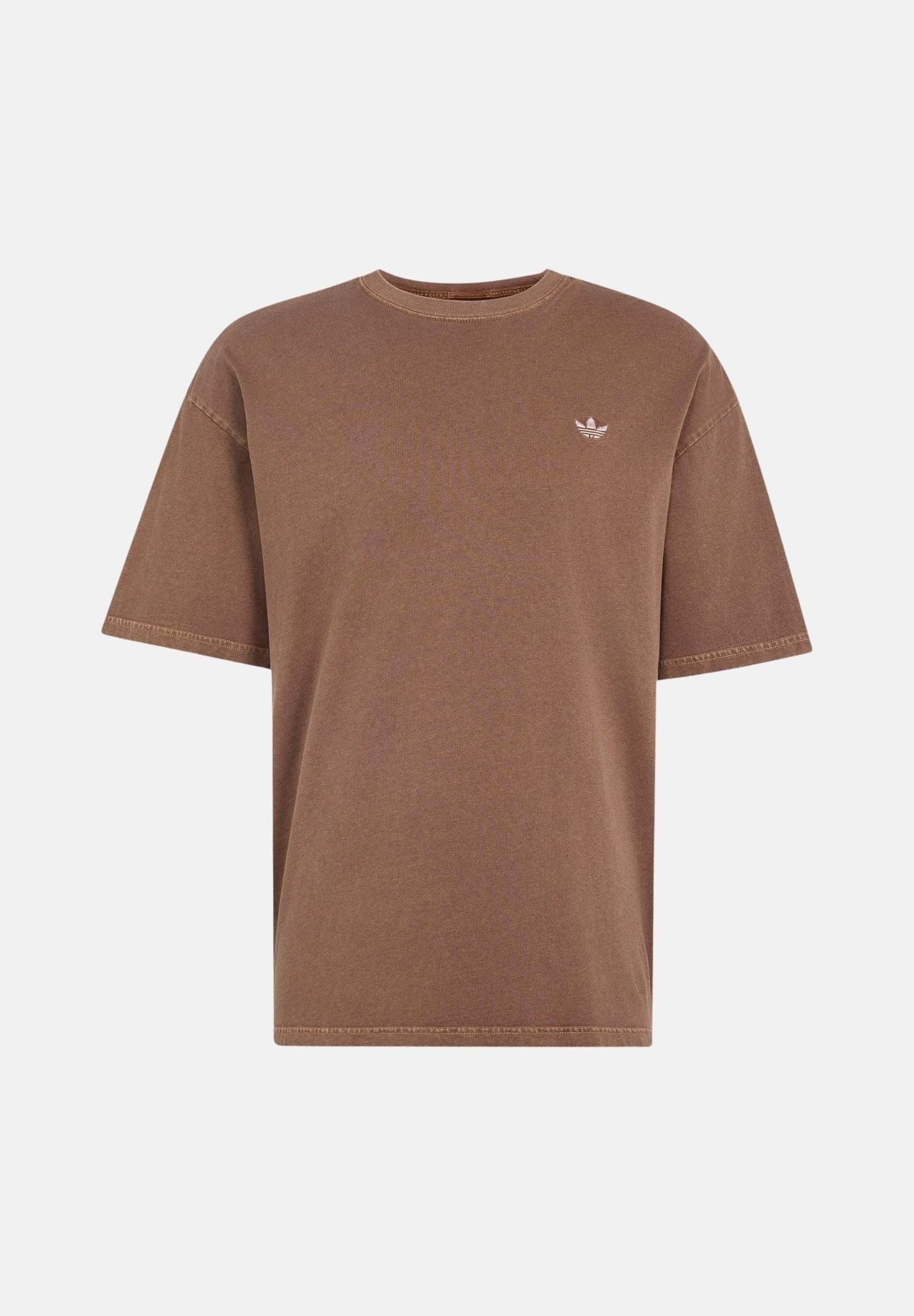 ADIDAS ORIGINALS T-shirt TREFOIL ESSENTIALS Preloved Brown, marrone da uomo con logo iconico KY5382 . ADIDAS ORIGINALS