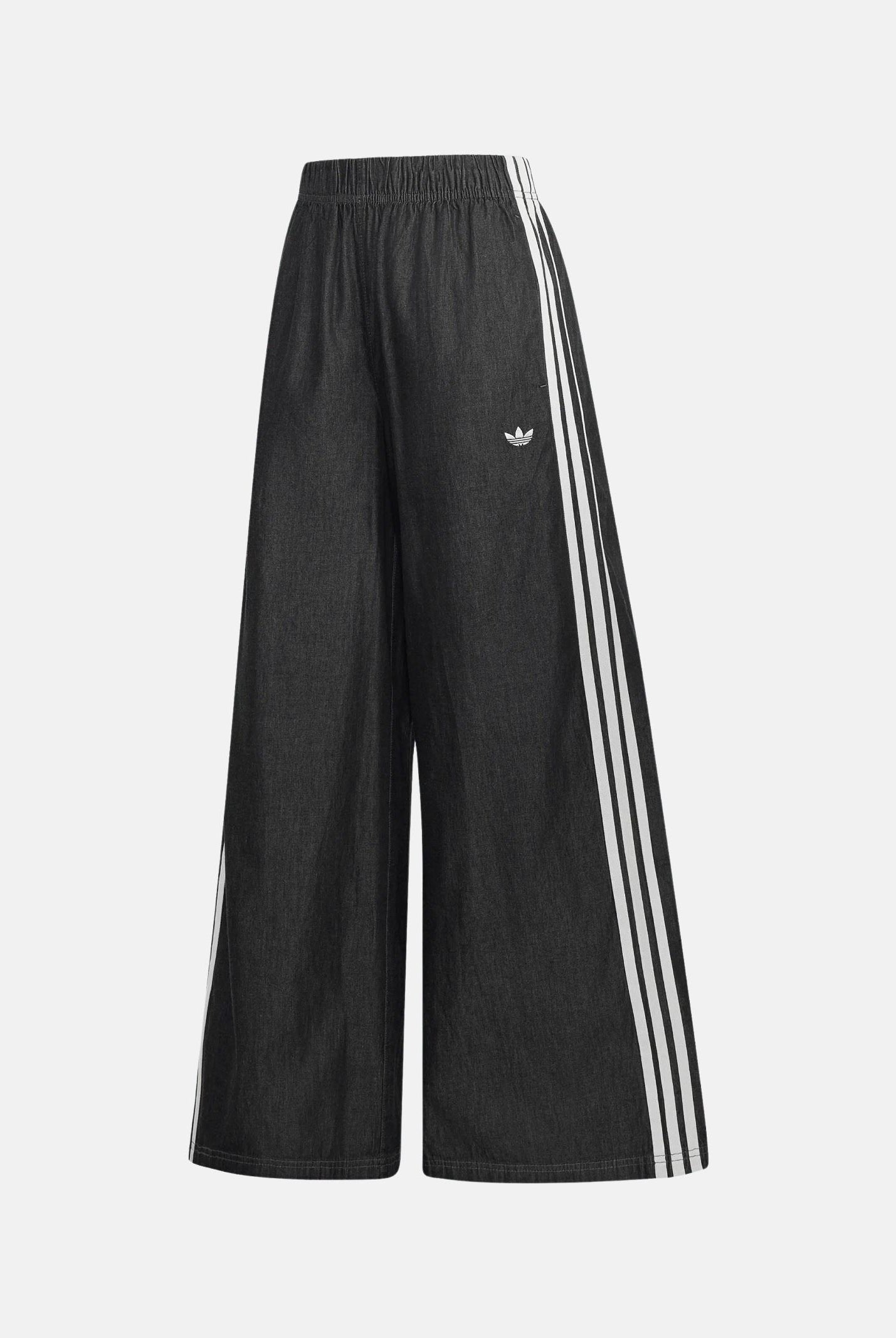 ADIDAS ORIGINALS Pantalone SUMMER GLOW medium black, nero, da donna con iconiche 3-Stripes a contrasto KY8112 . ADIDAS ORIGINALS
